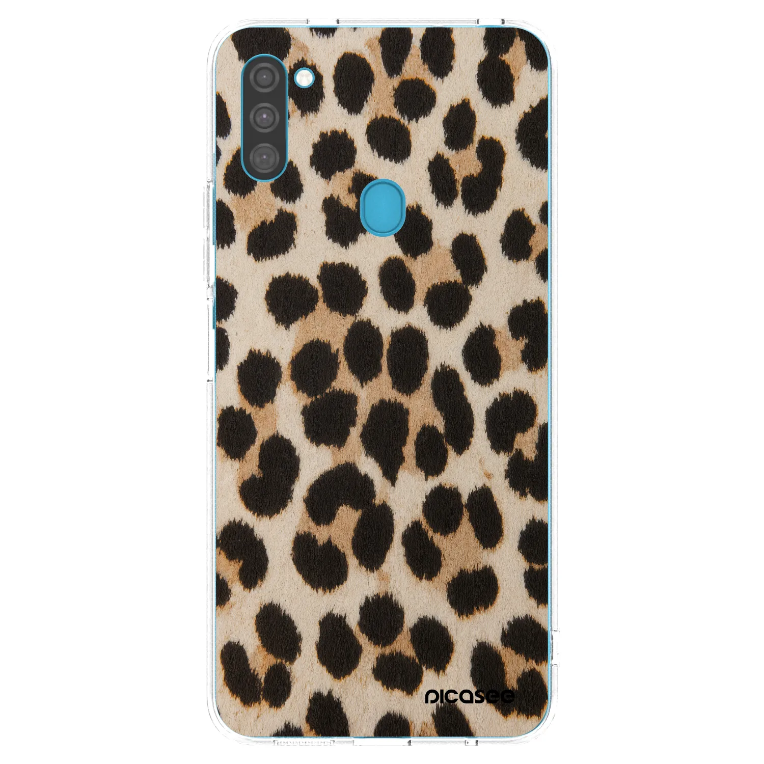 Picasee silikonska prozirna maskica za Samsung Galaxy M11 - Brown Tiger