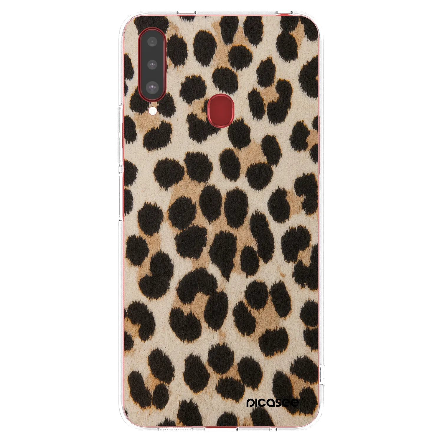 Picasee silikonska prozirna maskica za Samsung Galaxy A20s - Brown Tiger