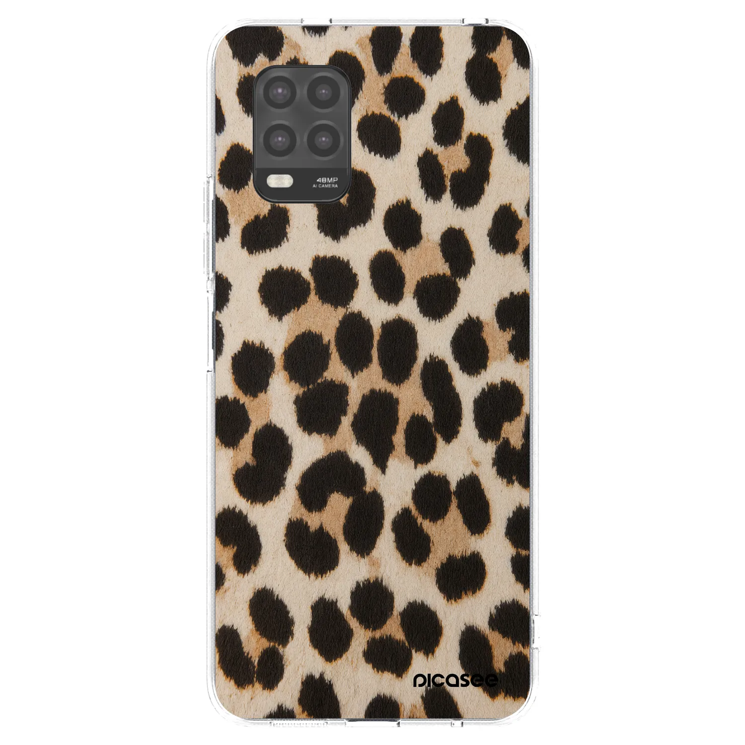 Picasee silikonska prozirna maskica za Xiaomi Mi 10 Lite - Brown Tiger