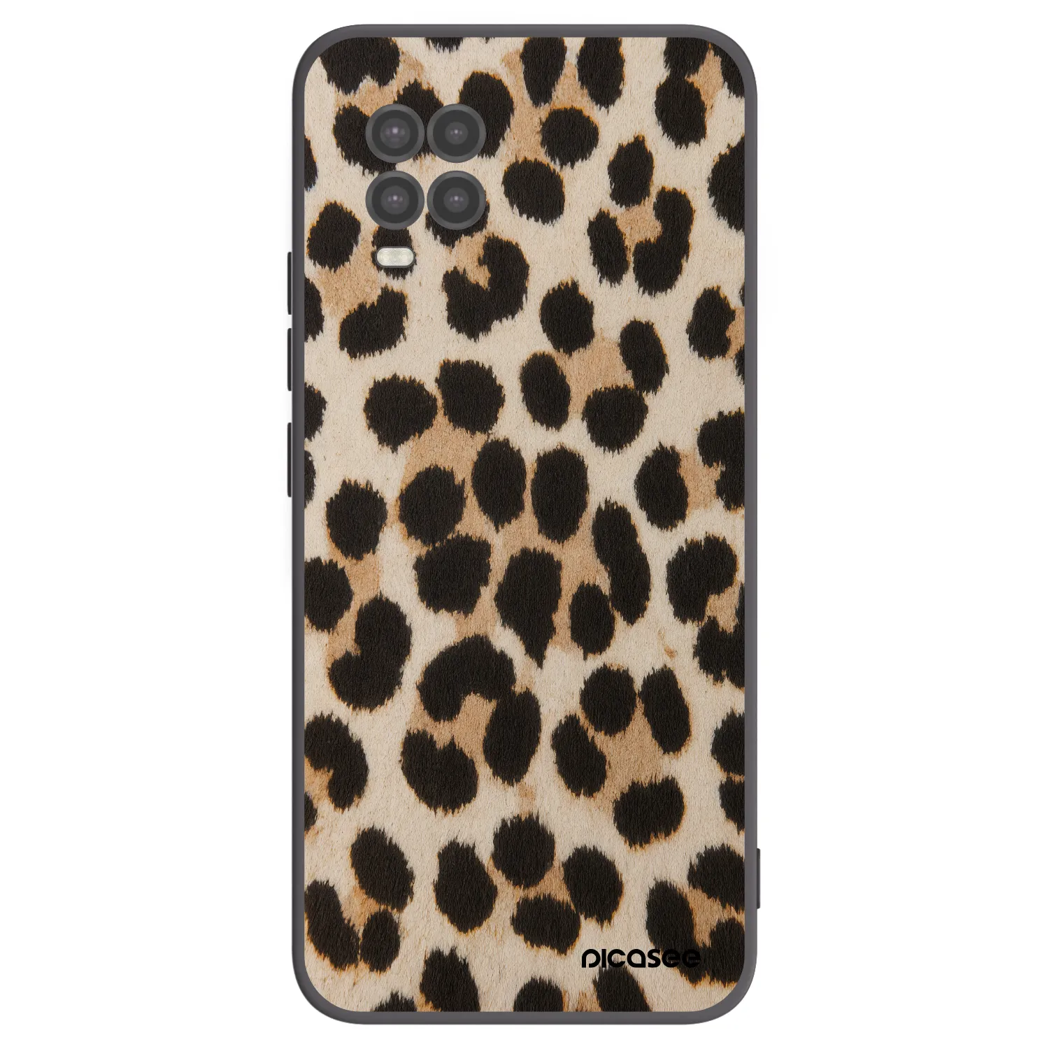 Picasee crna silikonska maskica za Xiaomi Mi 10 Lite - Brown Tiger