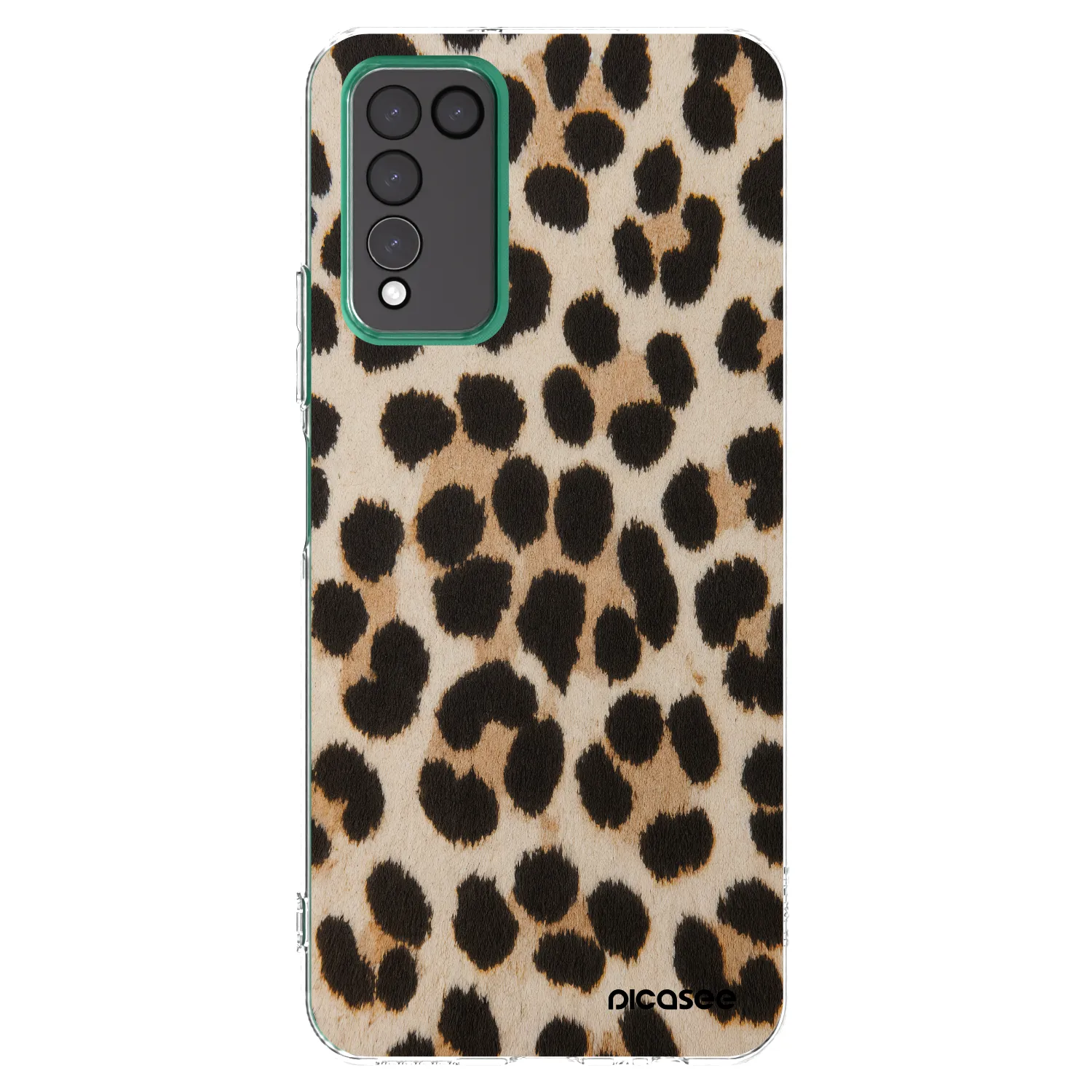 Picasee silikonska prozirna maskica za Honor 10X Lite - Brown Tiger