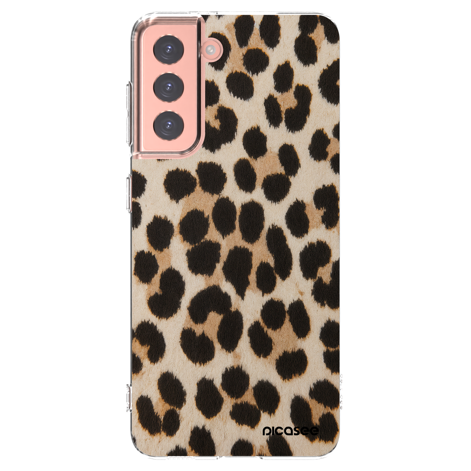 Picasee silikonska prozirna maskica za Samsung Galaxy S21 5G G991B - Brown Tiger