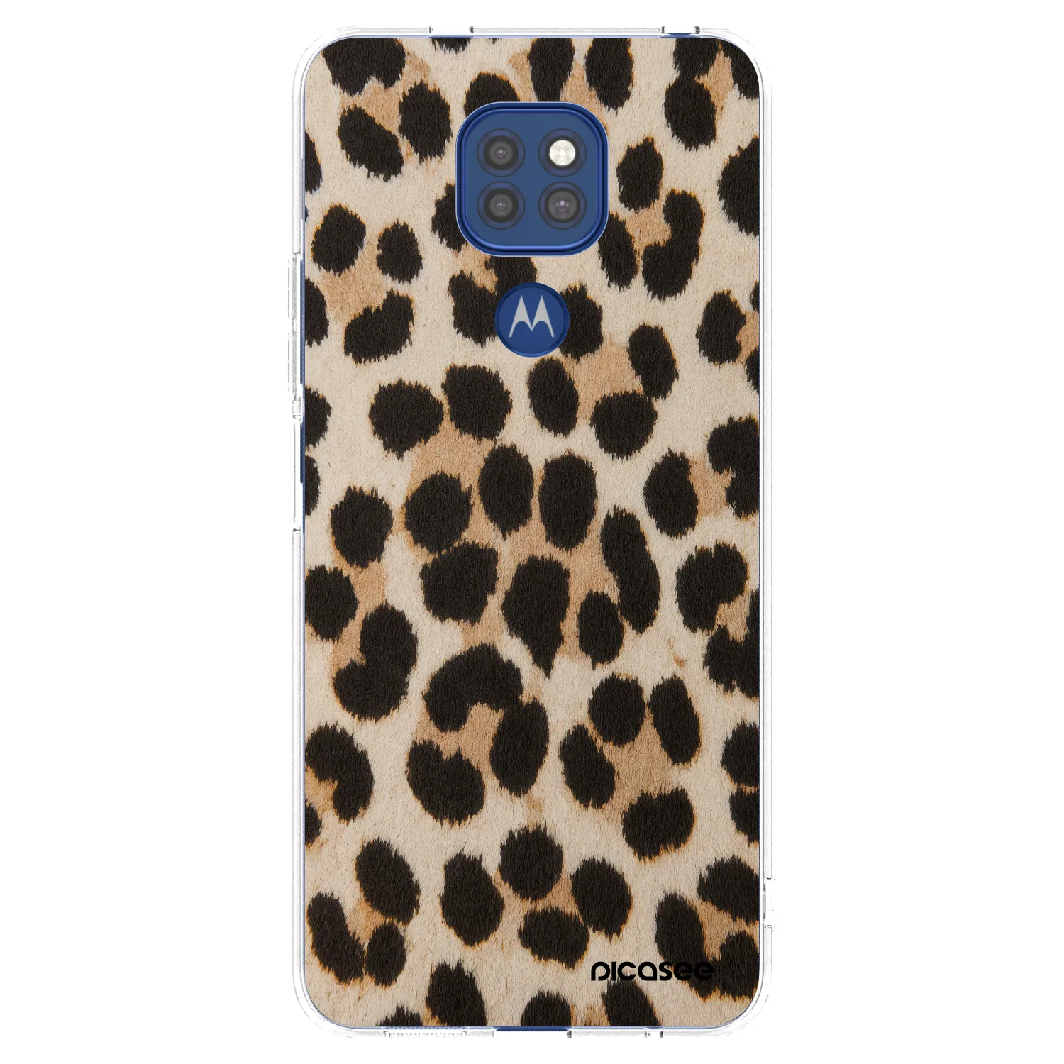 Picasee silikonska prozirna maskica za Motorola Moto G9 Play - Brown Tiger