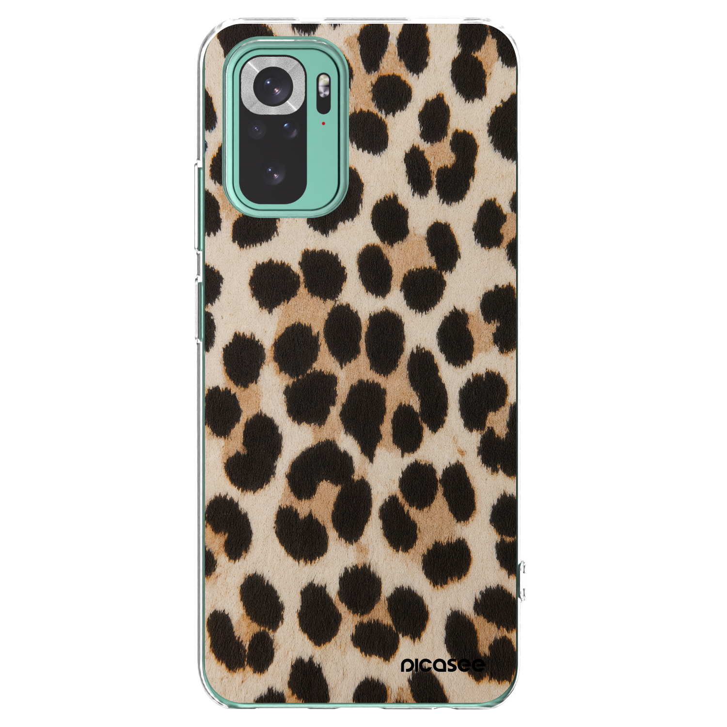 Picasee silikonska prozirna maskica za Xiaomi Redmi Note 10 Pro - Brown Tiger