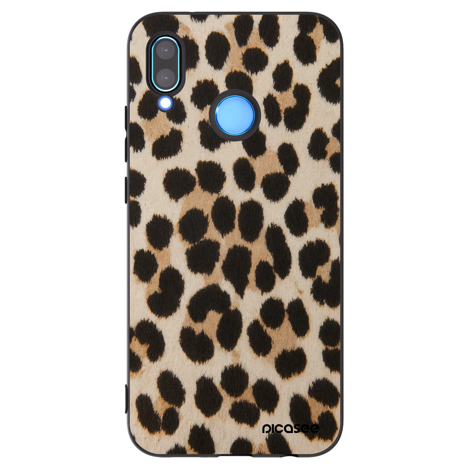 Picasee crna silikonska maskica za Huawei P20 Lite - Brown Tiger