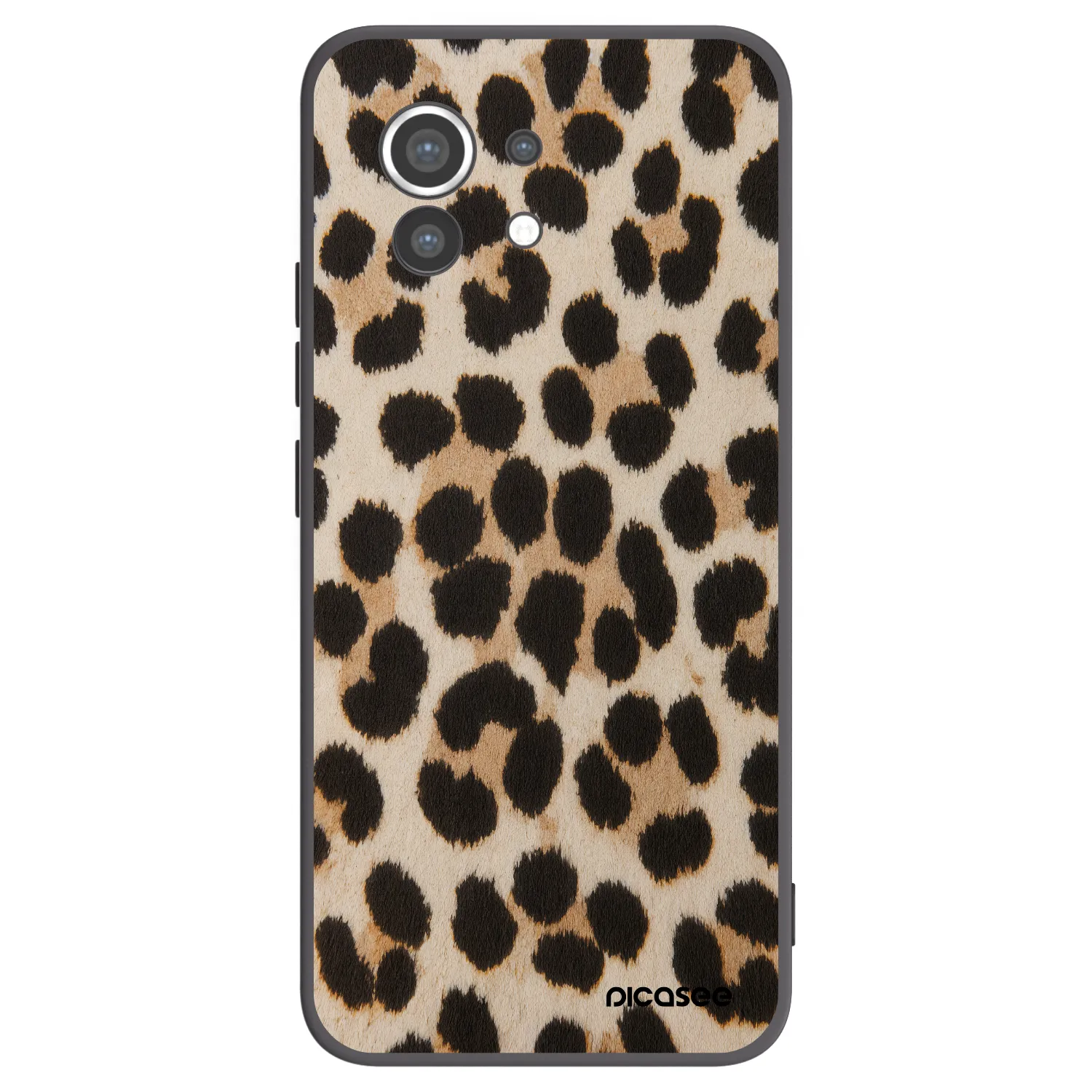Picasee crna silikonska maskica za Xiaomi Mi 11 - Brown Tiger