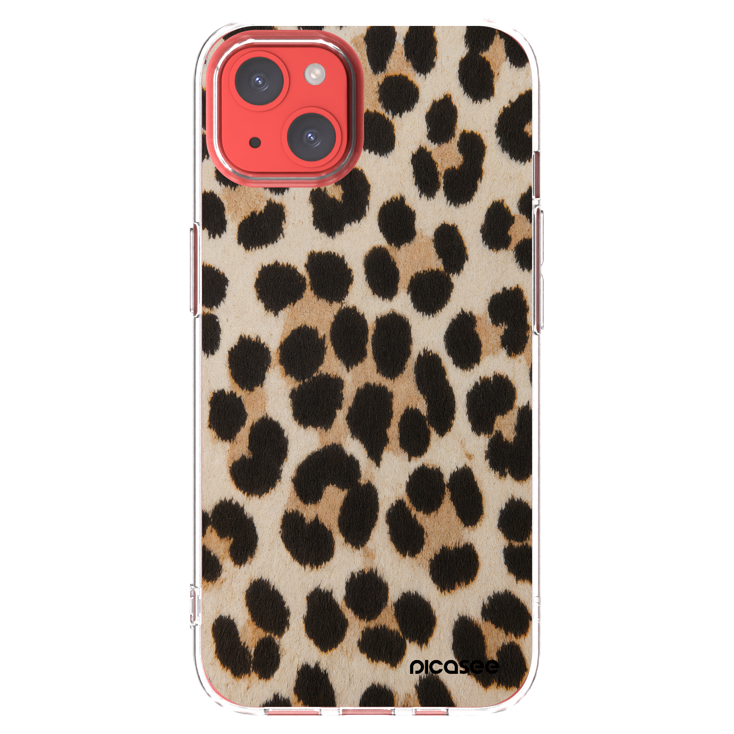Picasee silikonska prozirna maskica za Apple iPhone 13 - Brown Tiger