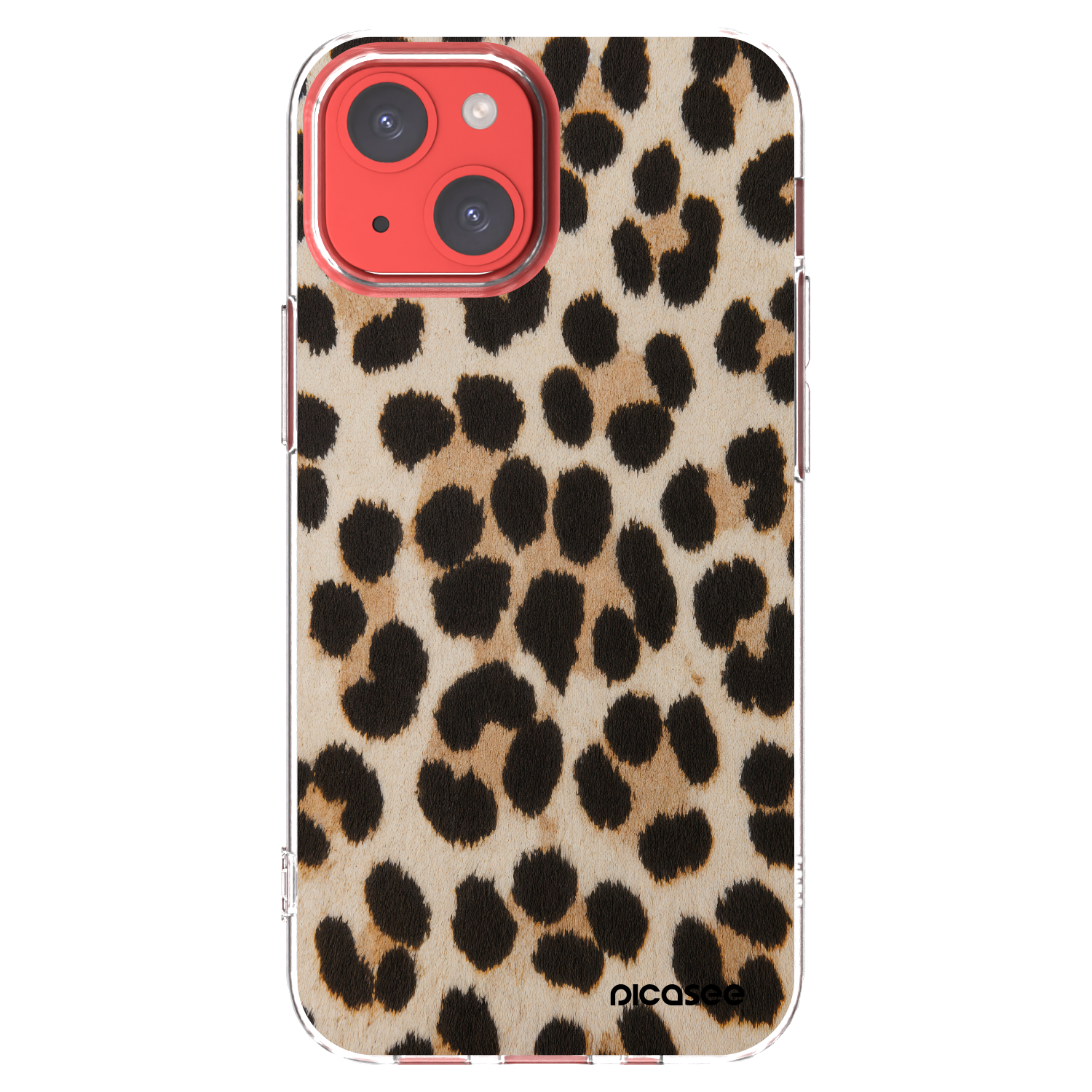 Picasee silikonska prozirna maskica za Apple iPhone 13 mini - Brown Tiger