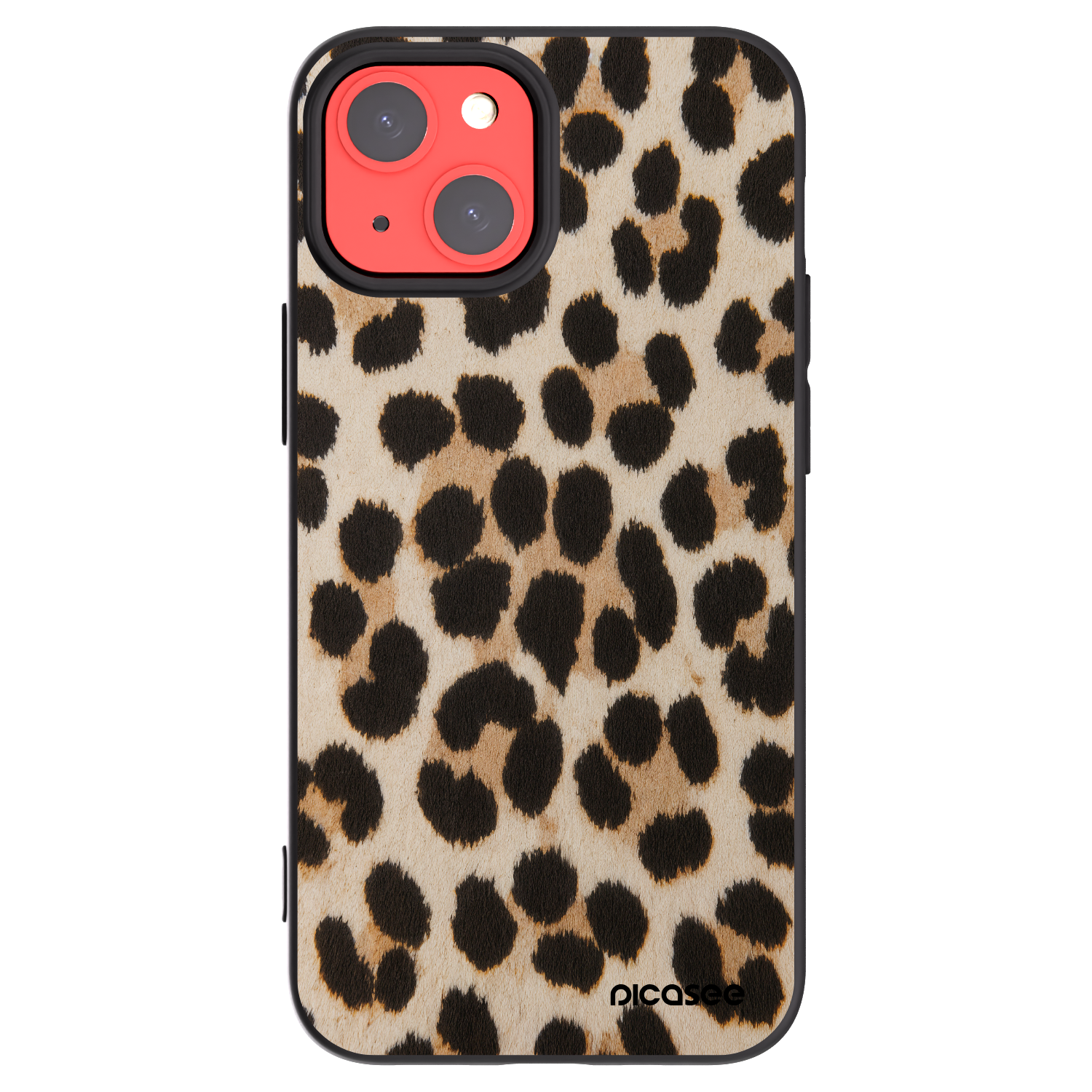Picasee crna silikonska maskica za Apple iPhone 13 mini - Brown Tiger