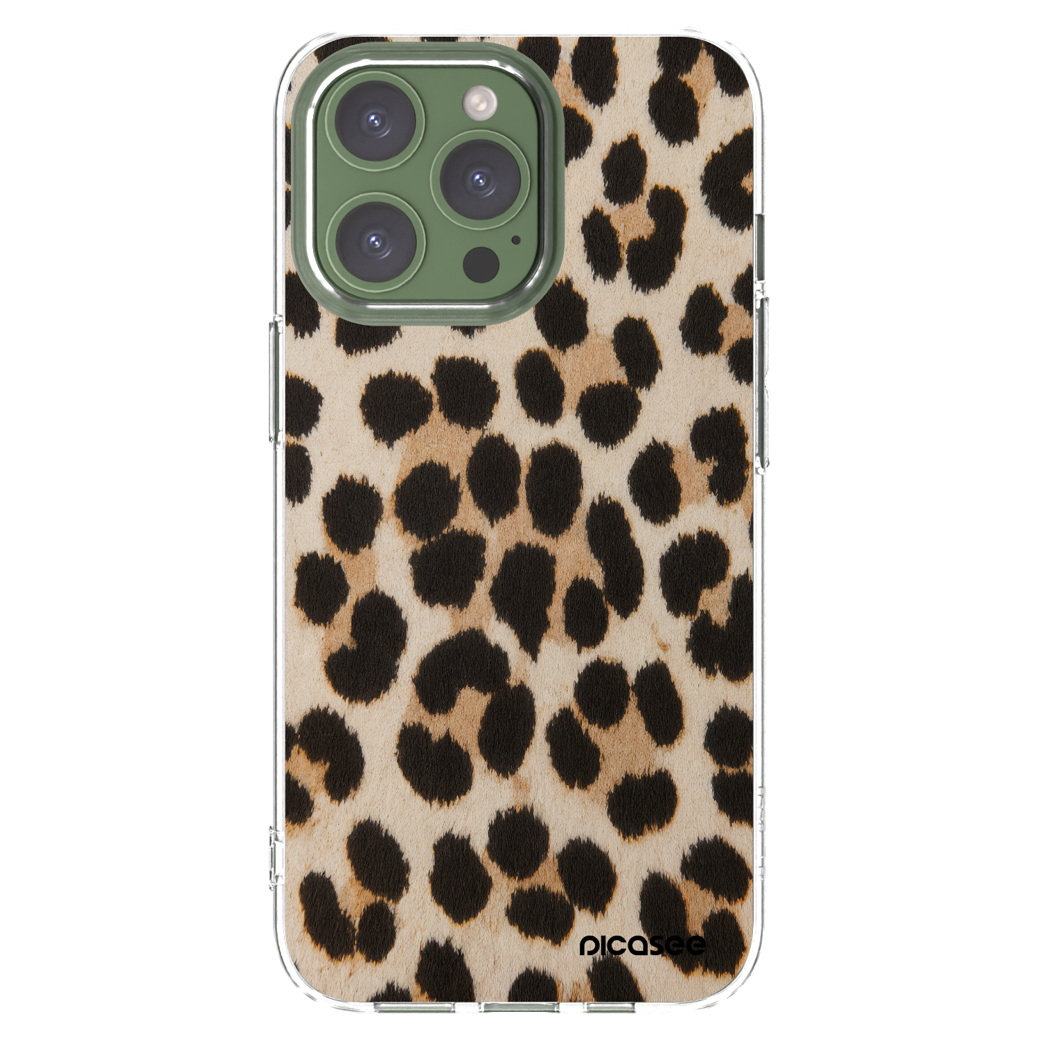 Picasee silikonska prozirna maskica za Apple iPhone 13 Pro - Brown Tiger