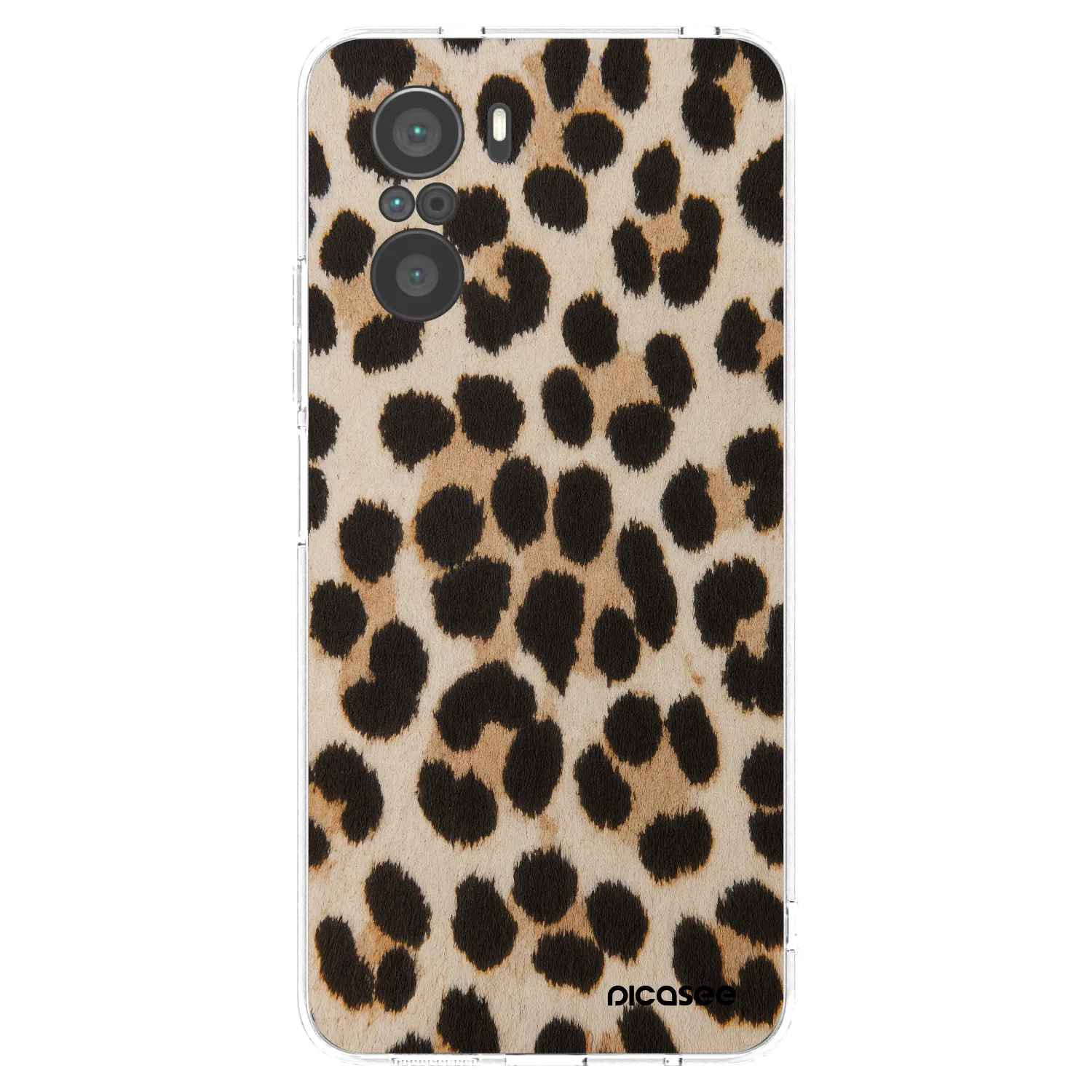 Picasee silikonska prozirna maskica za Xiaomi Poco F3 - Brown Tiger