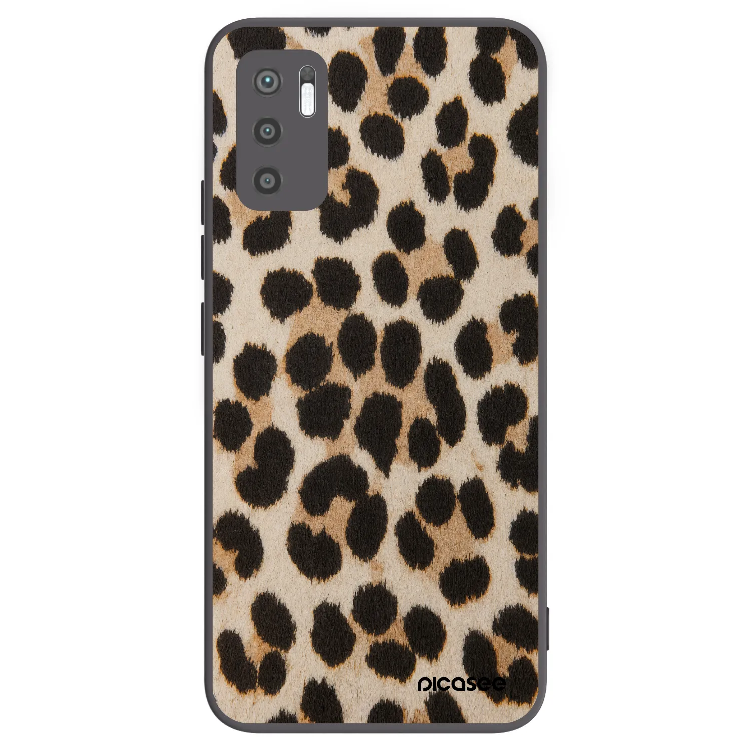 Picasee crna silikonska maskica za Xiaomi Redmi Note 10 5G - Brown Tiger