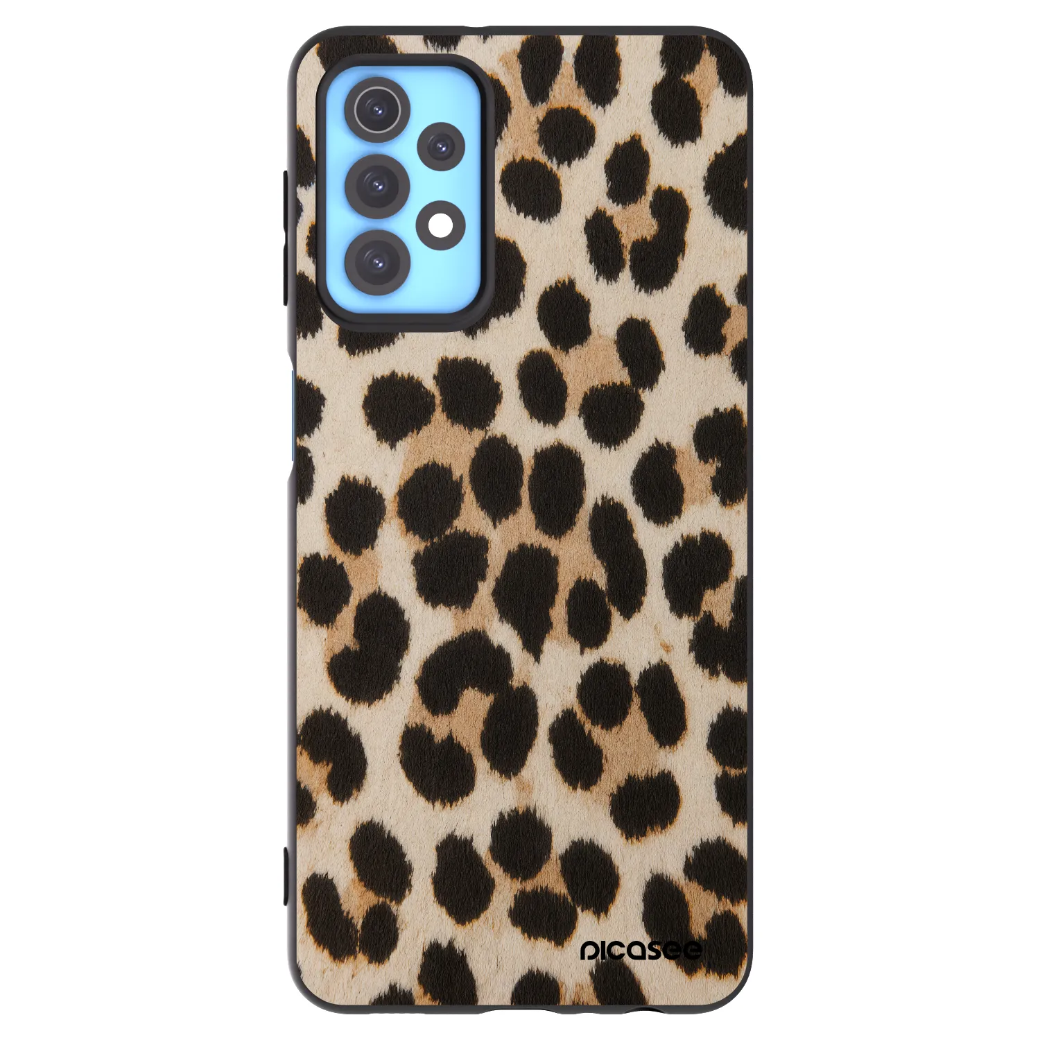 Picasee crna silikonska maskica za Samsung Galaxy A32 4G SM-A325F - Brown Tiger