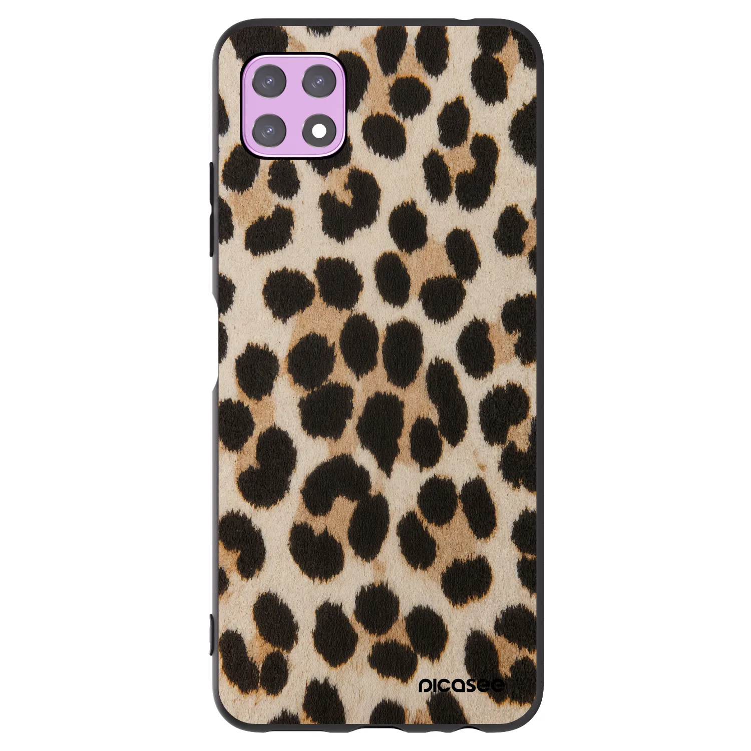 Picasee crna silikonska maskica za Samsung Galaxy A22 A226B 5G - Brown Tiger