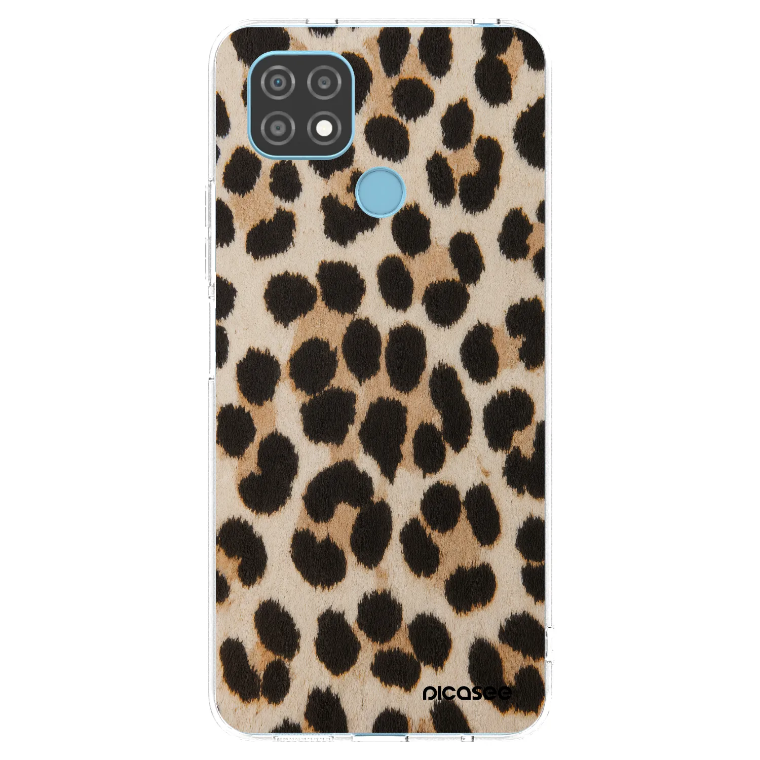 Picasee silikonska prozirna maskica za Realme C21 - Brown Tiger