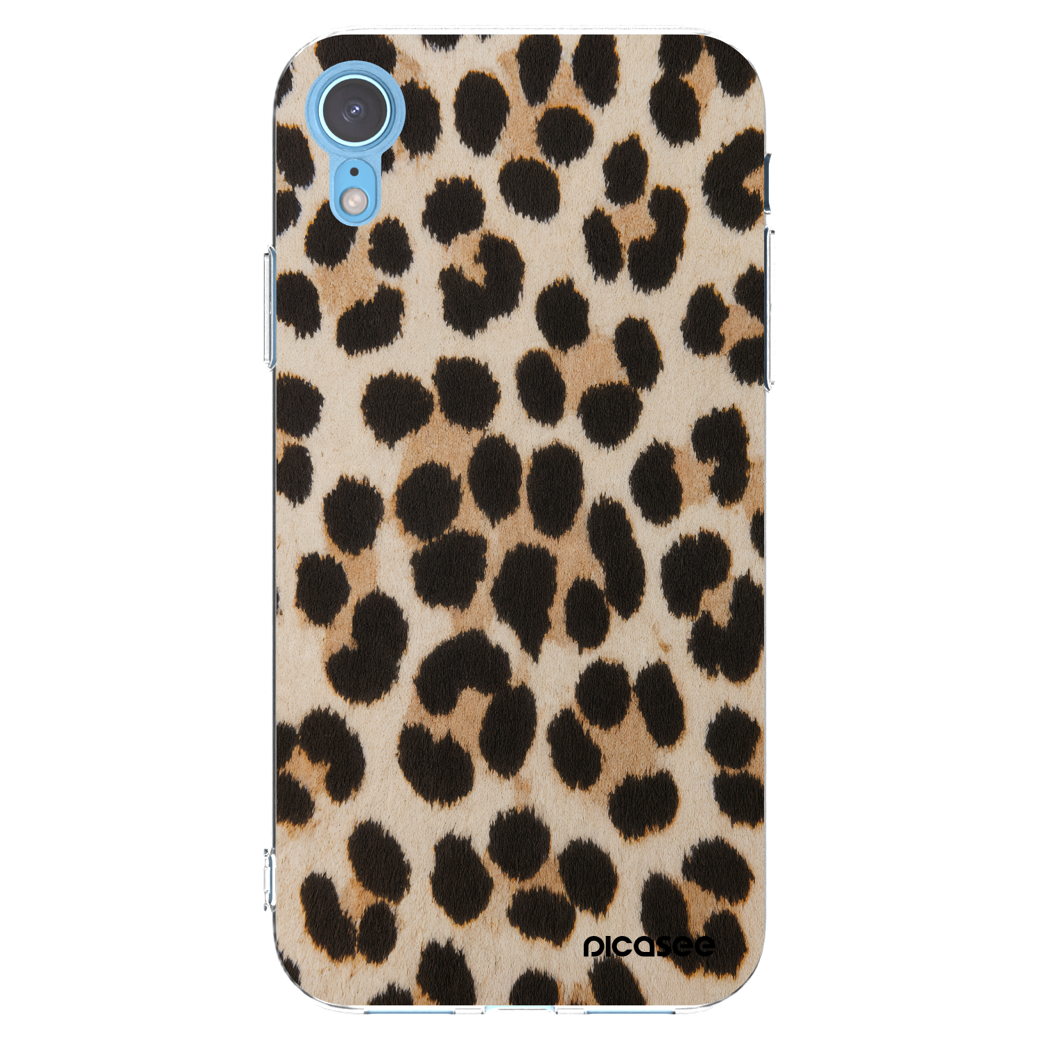 Picasee silikonska prozirna maskica za Apple iPhone XR - Brown Tiger