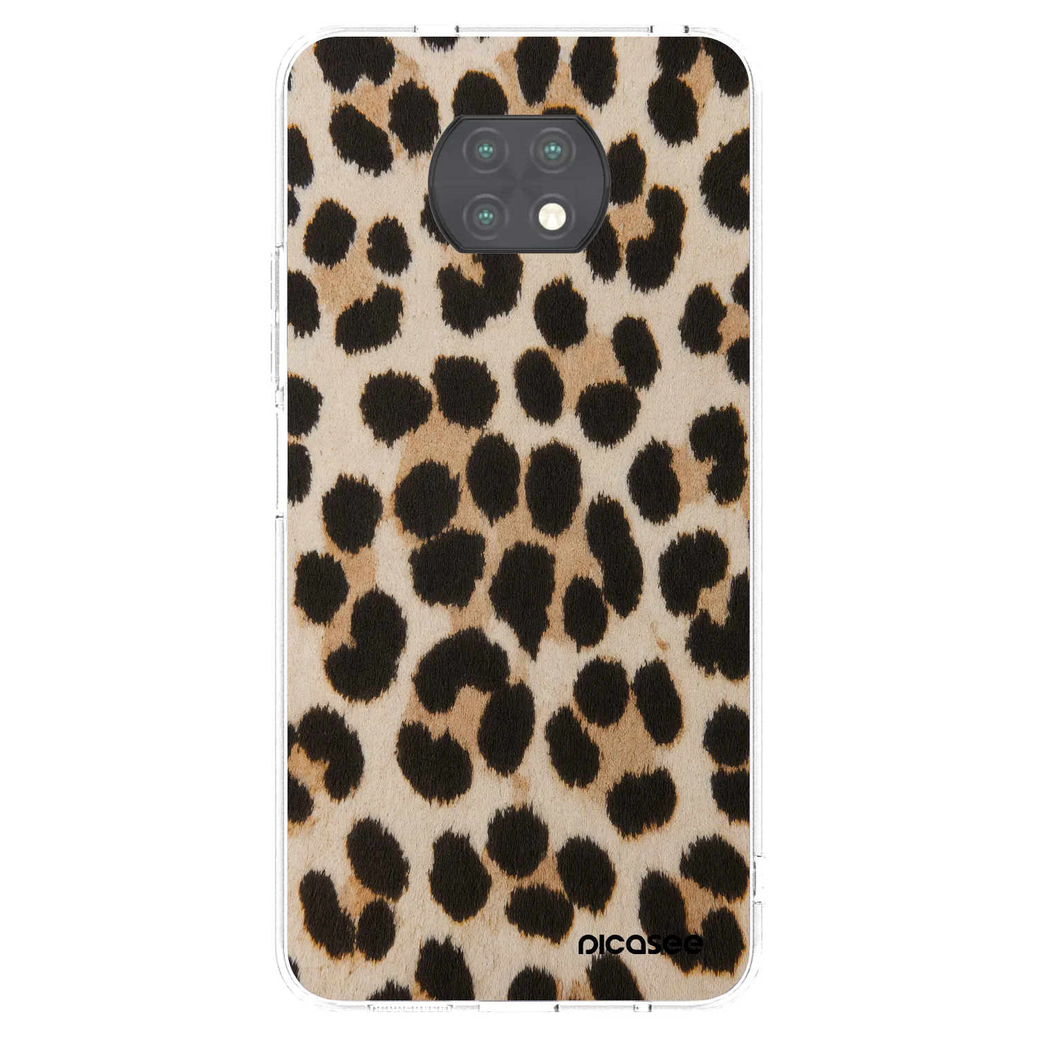 Picasee silikonska prozirna maskica za Xiaomi Redmi Note 9T - Brown Tiger