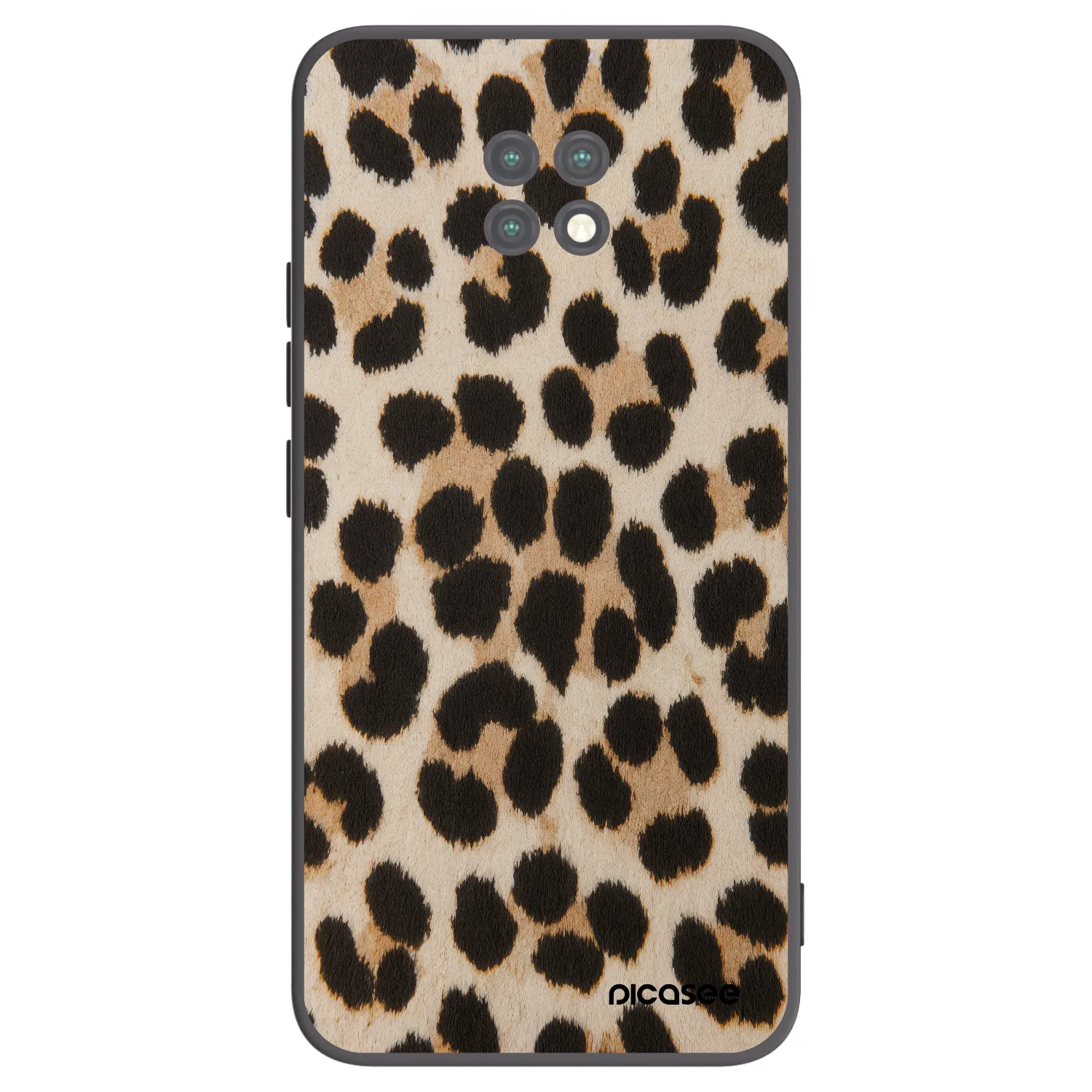 Picasee crna silikonska maskica za Xiaomi Redmi Note 9T - Brown Tiger