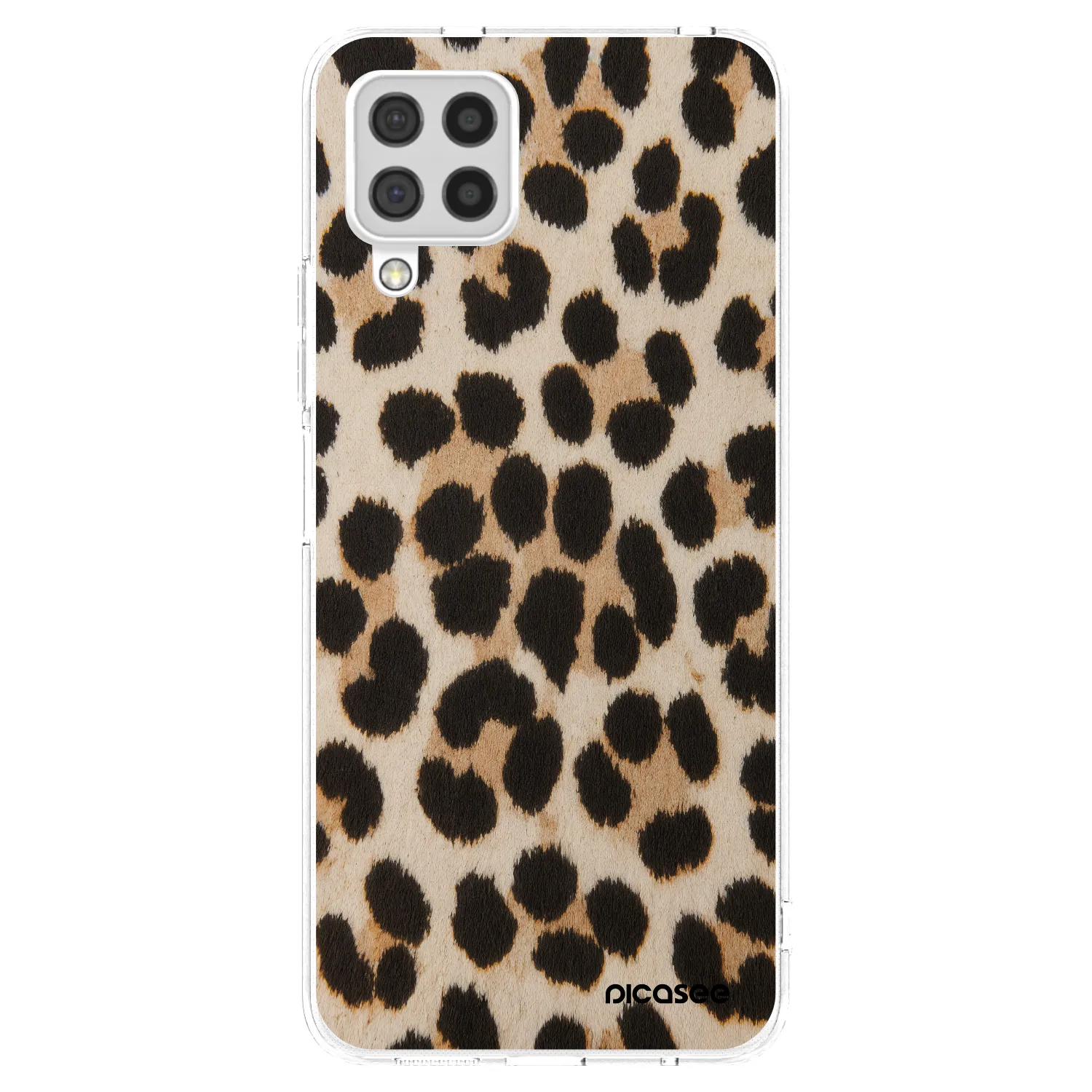 Picasee silikonska prozirna maskica za Samsung Galaxy A22 A225F 4G - Brown Tiger