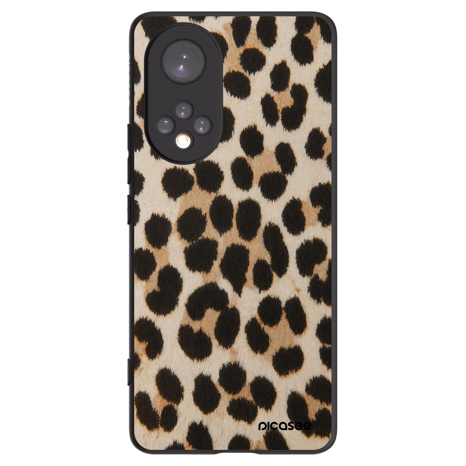 Picasee crna silikonska maskica za Honor 50 5G - Brown Tiger