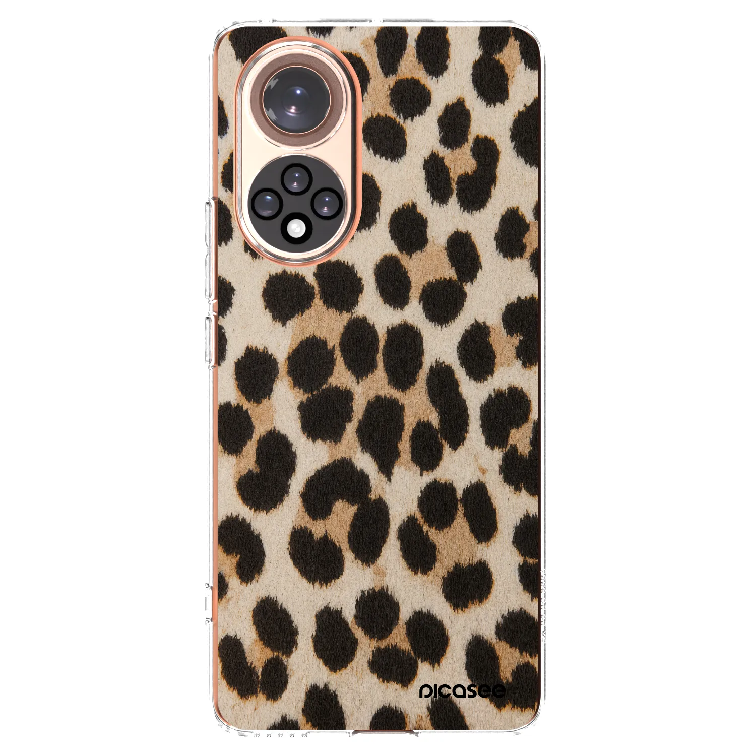 Picasee silikonska prozirna maskica za Honor 50 5G - Brown Tiger