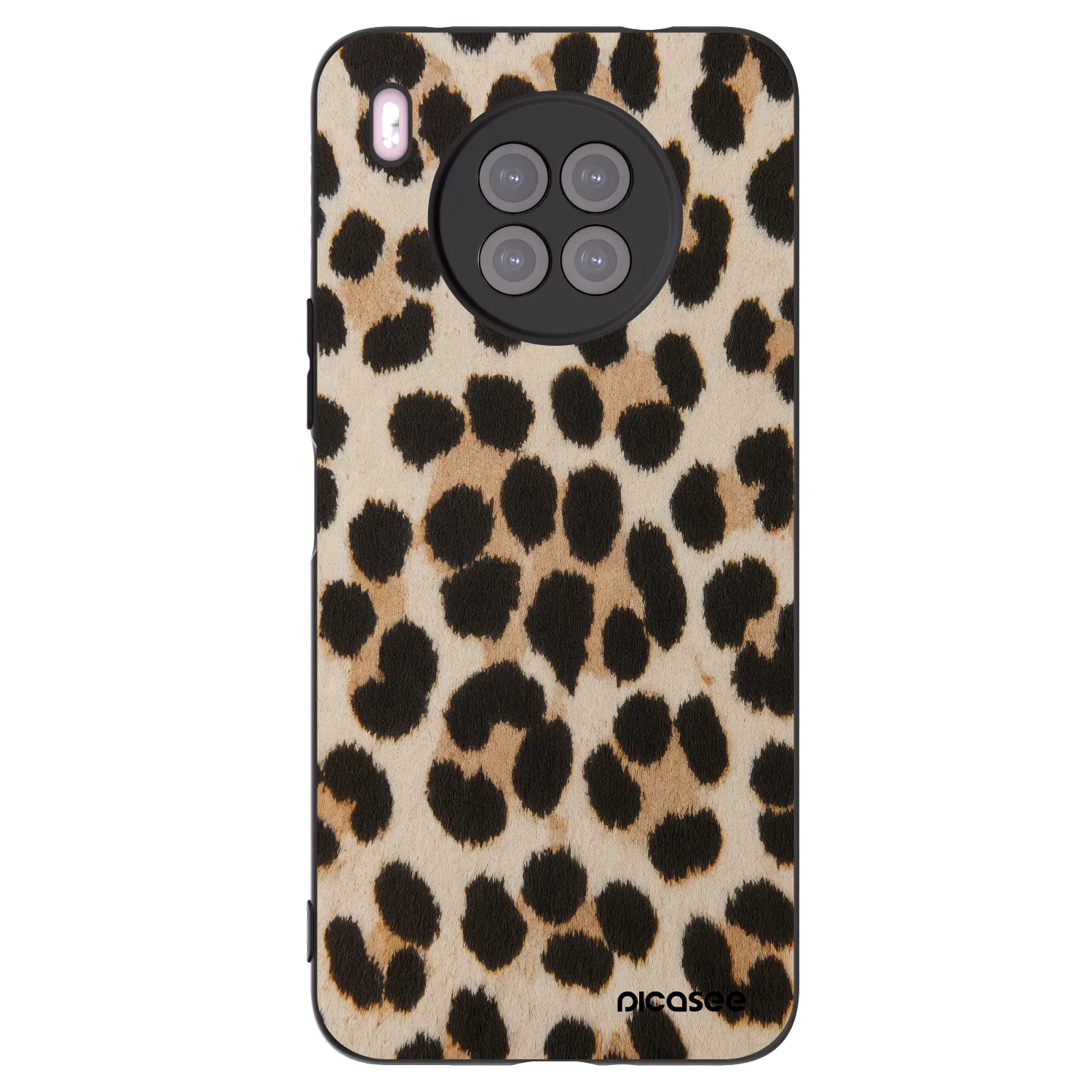 Picasee crna silikonska maskica za Huawei Nova 8i - Brown Tiger