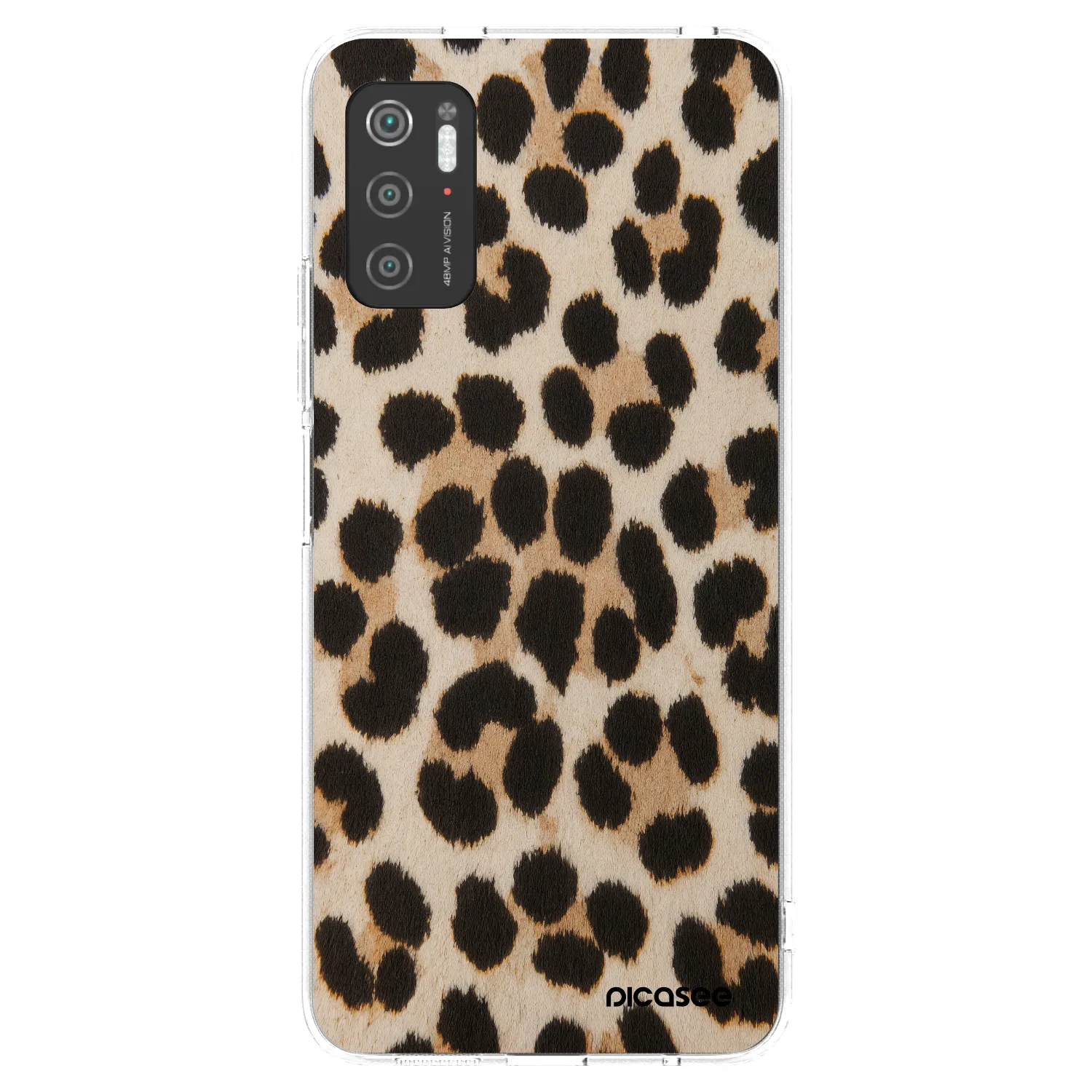 Picasee silikonska prozirna maskica za Xiaomi Poco M3 Pro 5G - Brown Tiger