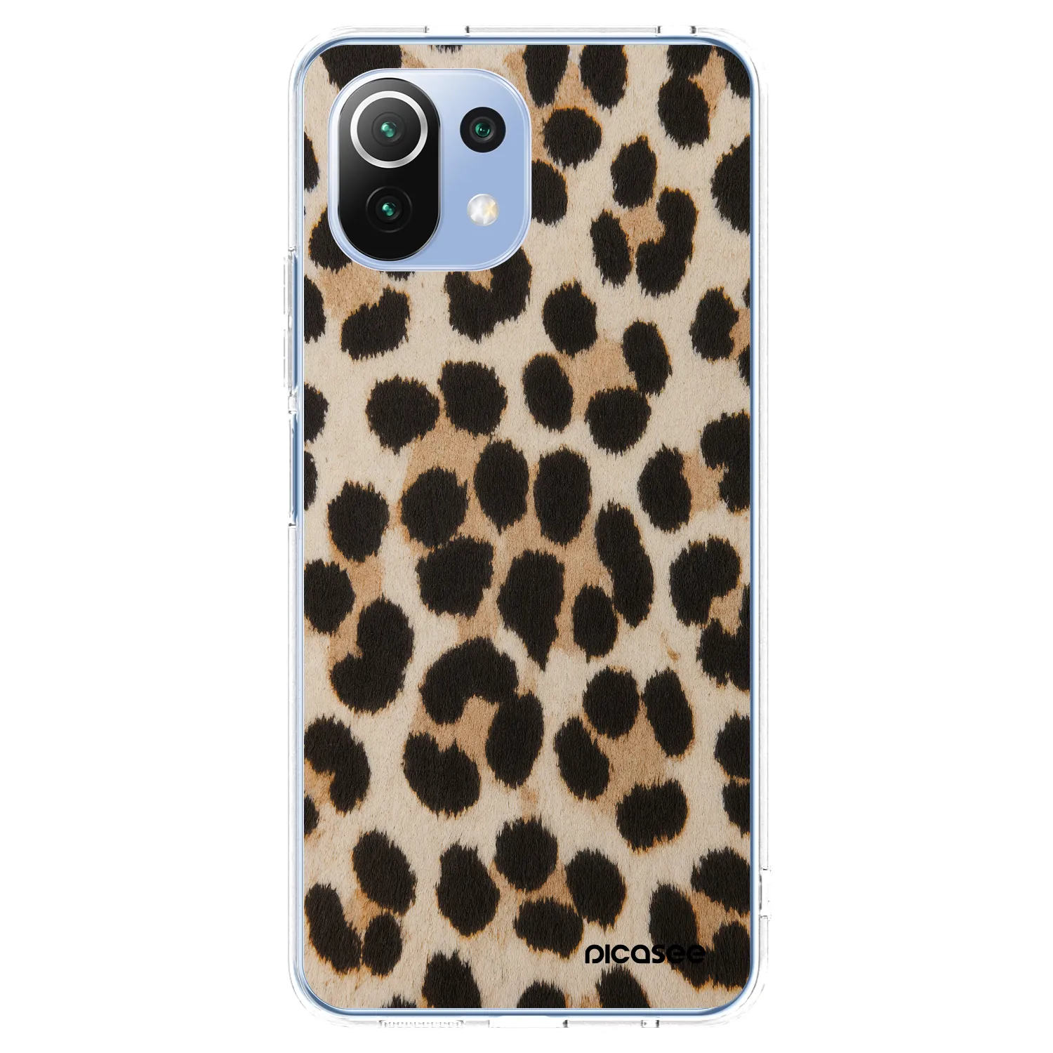Picasee silikonska prozirna maskica za Xiaomi 11 Lite 5G NE - Brown Tiger