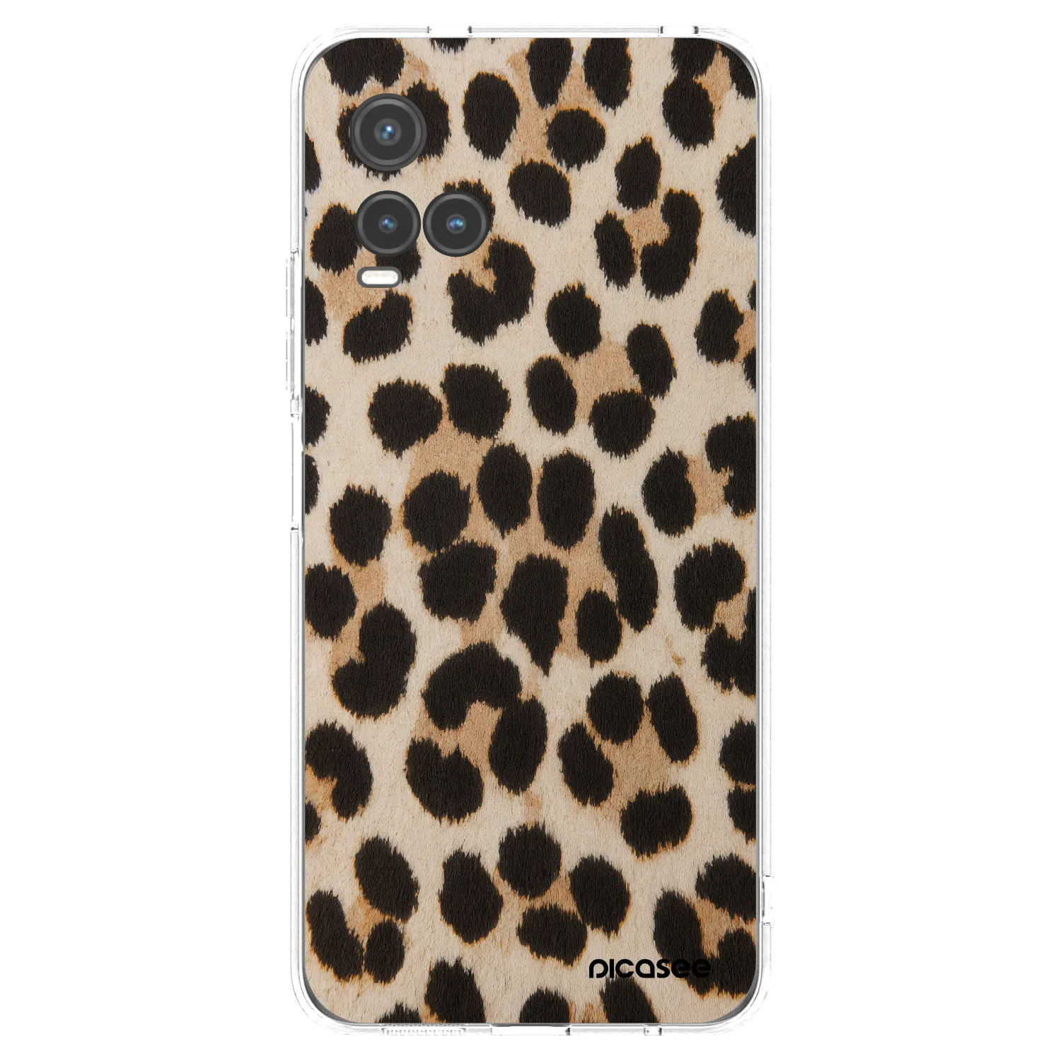 Picasee silikonska prozirna maskica za Vivo Y33s - Brown Tiger