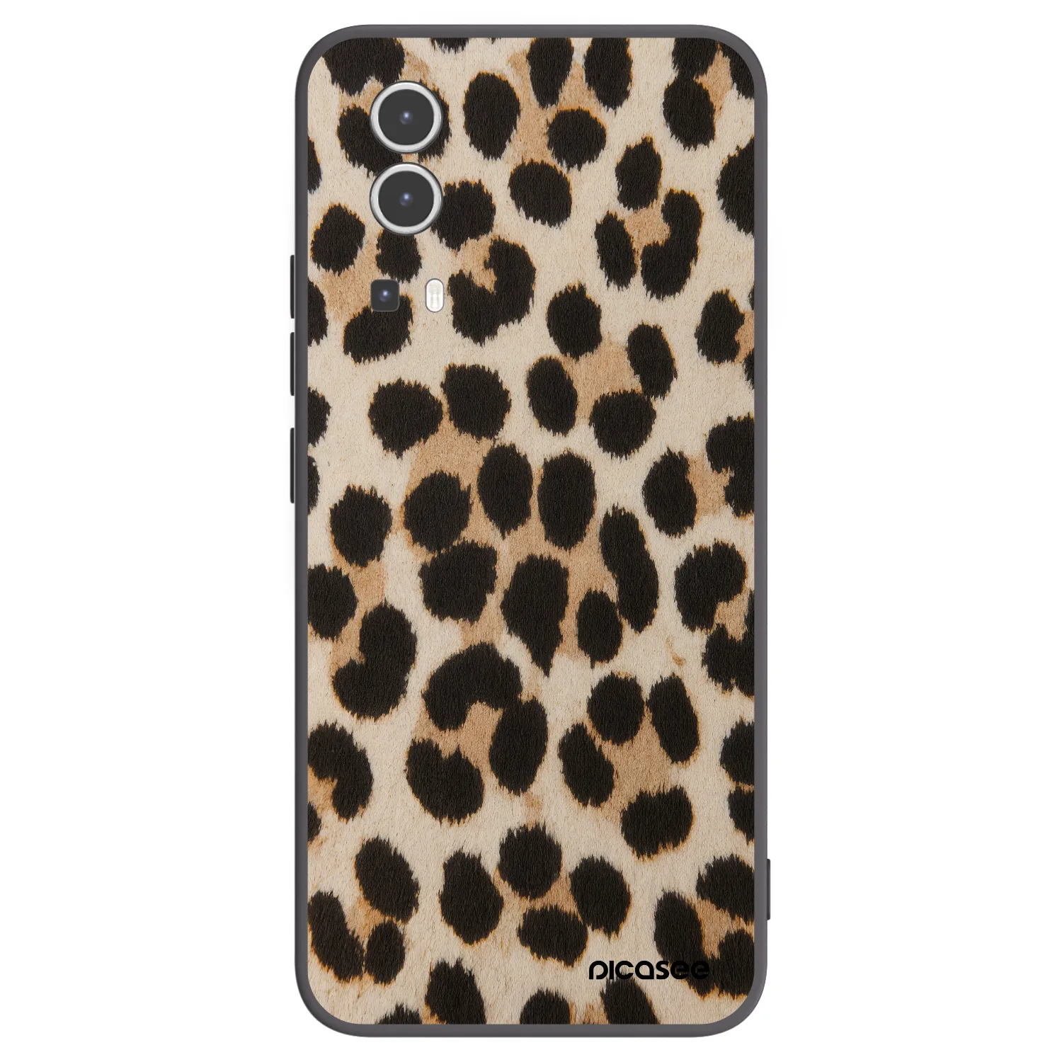 Picasee crna silikonska maskica za Vivo Y72 5G - Brown Tiger