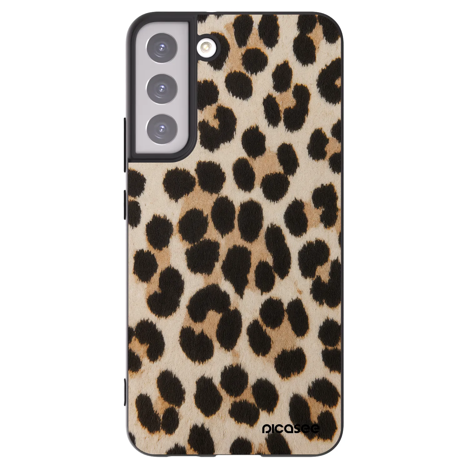 Picasee crna silikonska maskica za Samsung Galaxy S22+ 5G - Brown Tiger