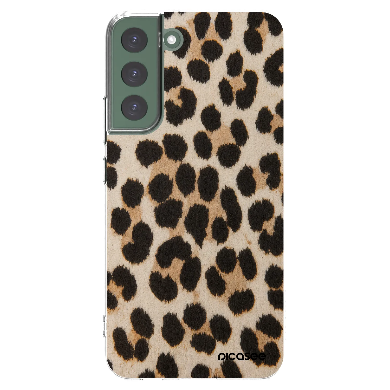 Picasee silikonska prozirna maskica za Samsung Galaxy S22+ 5G - Brown Tiger
