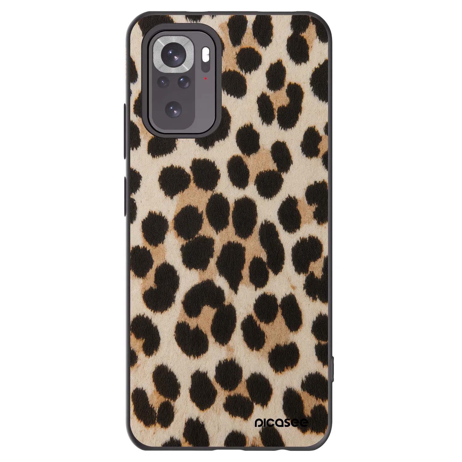 Picasee crna silikonska maskica za Xiaomi Redmi Note 11S 4G - Brown Tiger