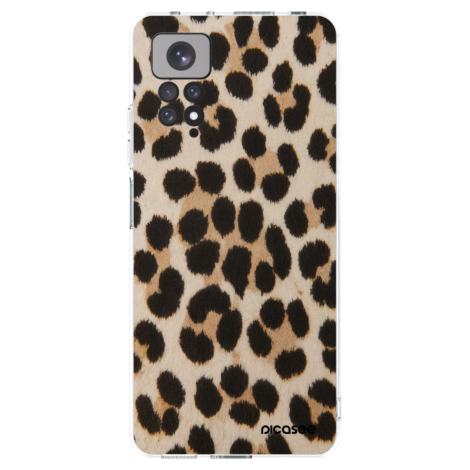 Picasee silikonska prozirna maskica za Xiaomi Redmi Note 11S 4G - Brown Tiger