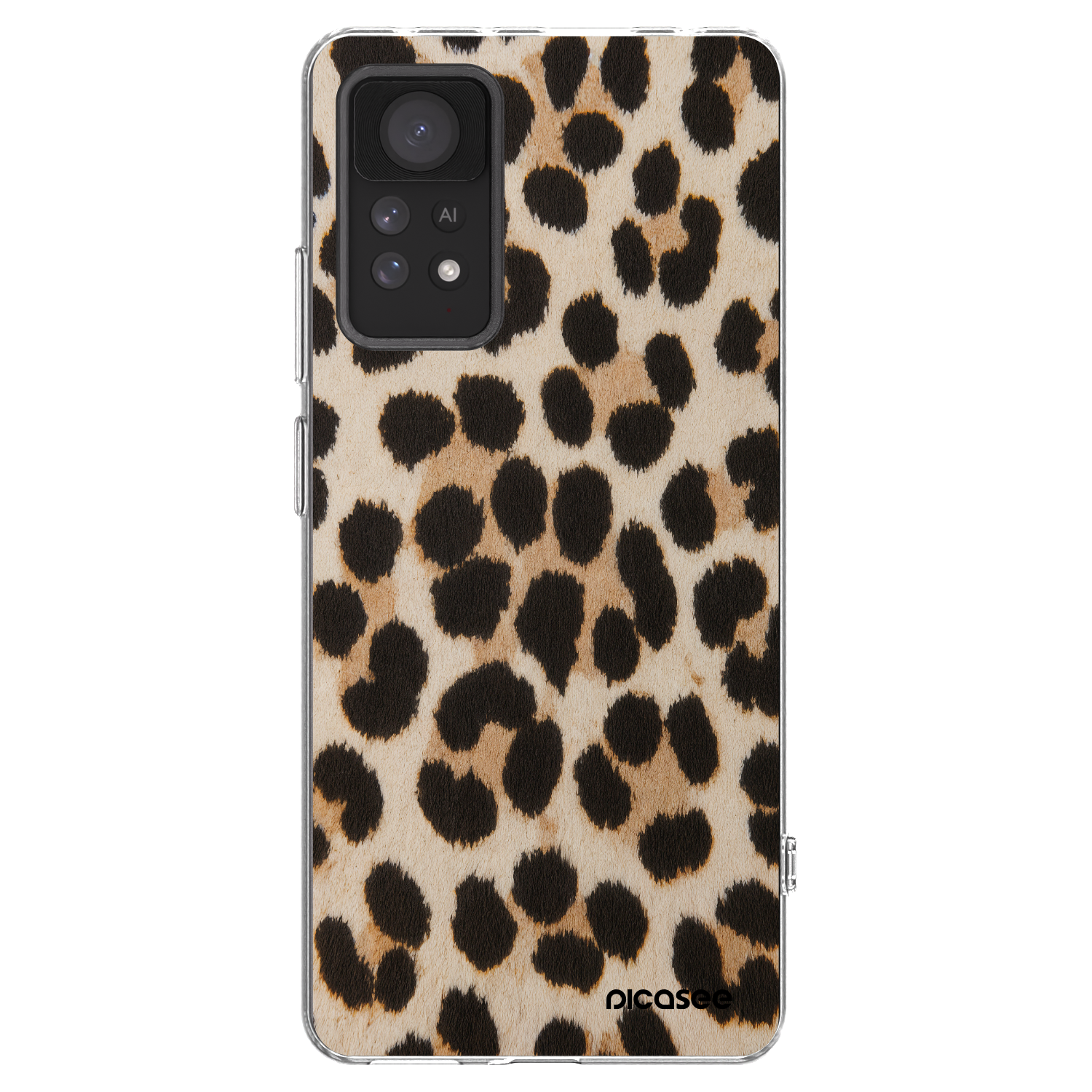 Picasee silikonska prozirna maskica za Xiaomi Redmi Note 11 Pro - Brown Tiger
