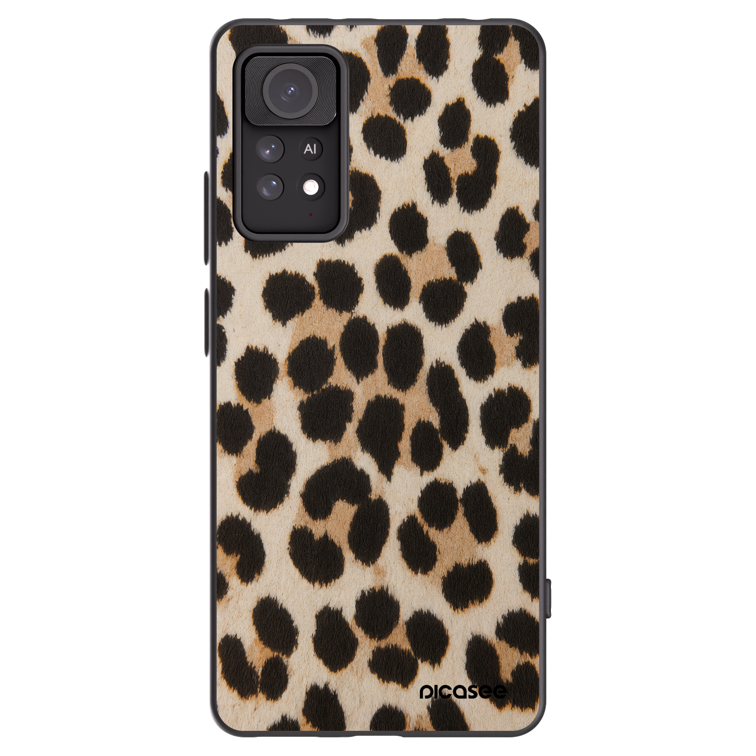Picasee crna silikonska maskica za Xiaomi Redmi Note 11 Pro 5G - Brown Tiger
