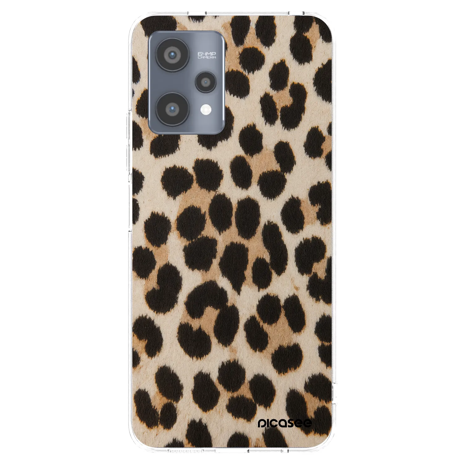 Picasee silikonska prozirna maskica za Realme 9 Pro 5G - Brown Tiger