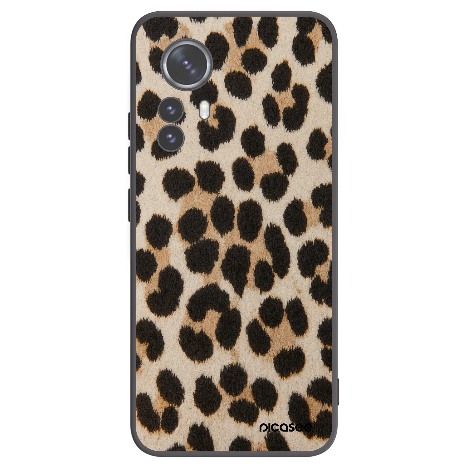 Picasee crna silikonska maskica za Xiaomi 12 Pro - Brown Tiger