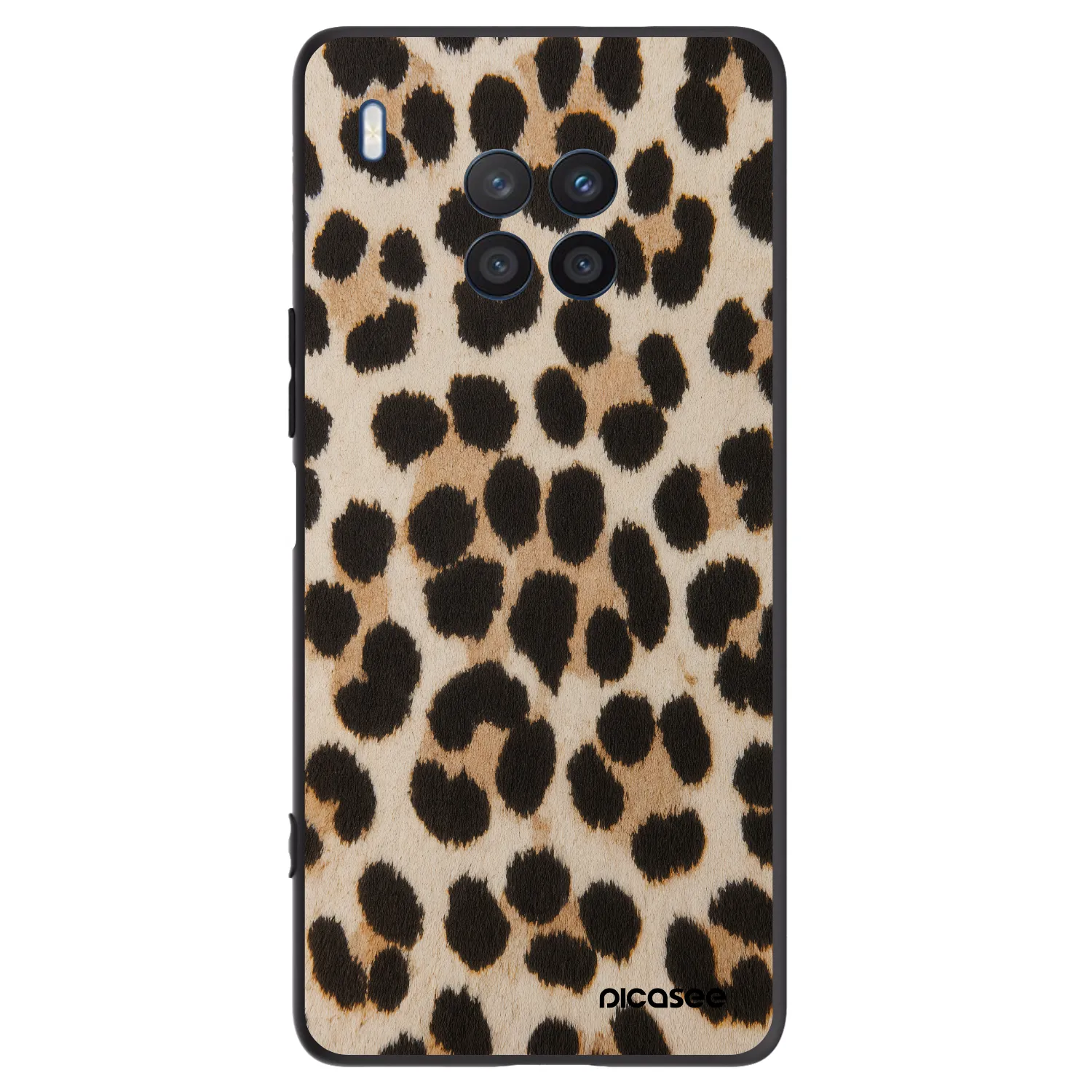Picasee crna silikonska maskica za Honor 50 Lite - Brown Tiger