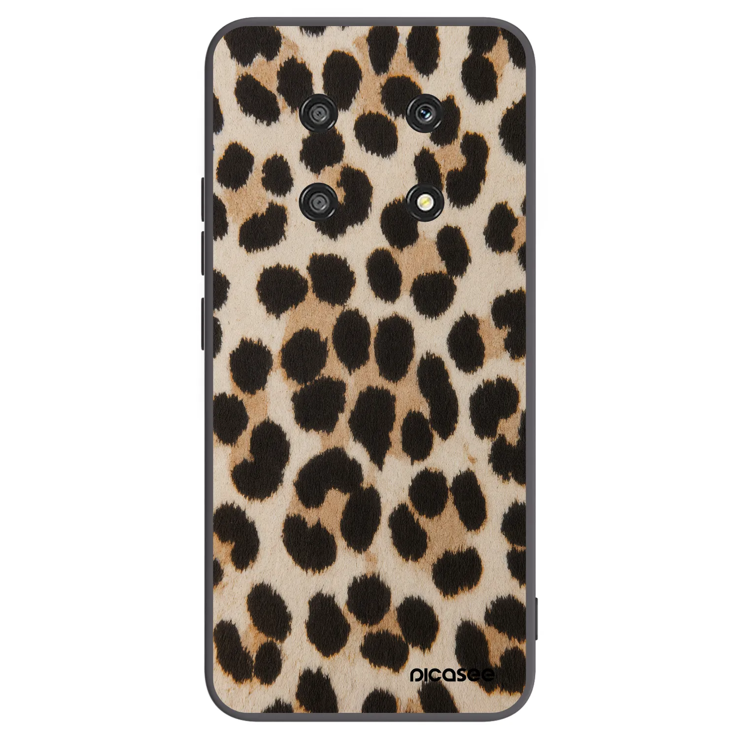 Picasee crna silikonska maskica za Honor Magic4 Lite 5G - Brown Tiger