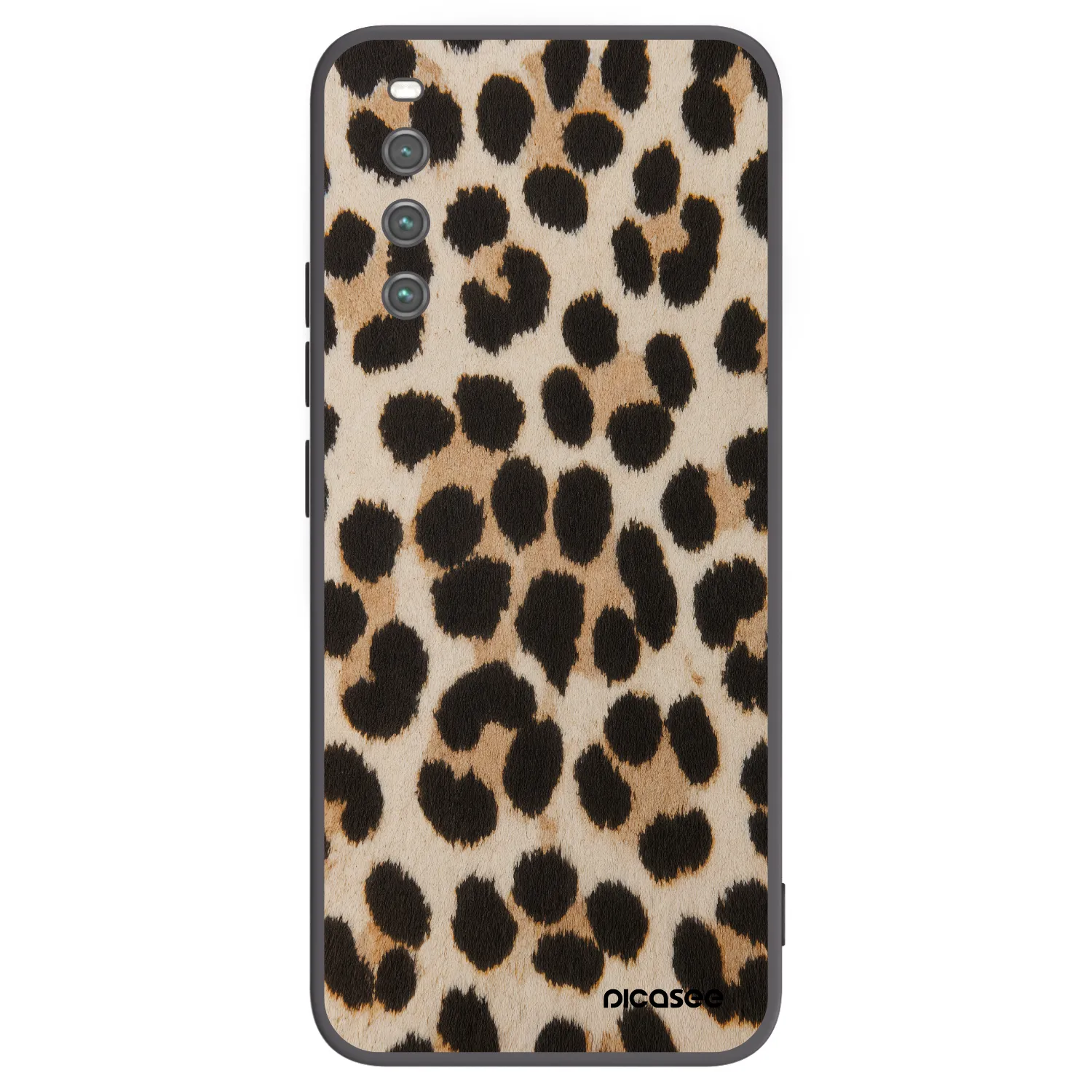 Picasee crna silikonska maskica za Sony Xperia 10 IV 5G - Brown Tiger