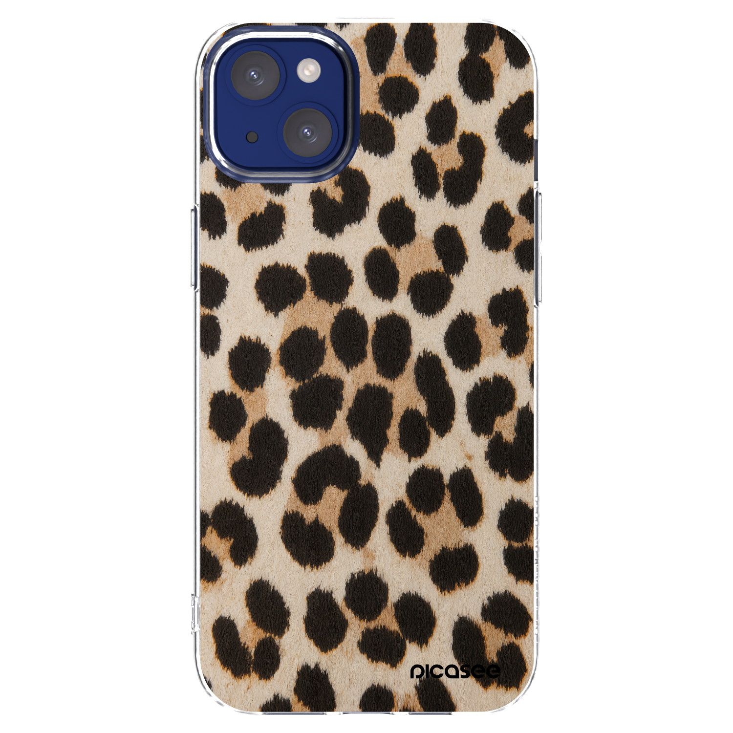 Picasee silikonska prozirna maskica za Apple iPhone 14 Plus - Brown Tiger