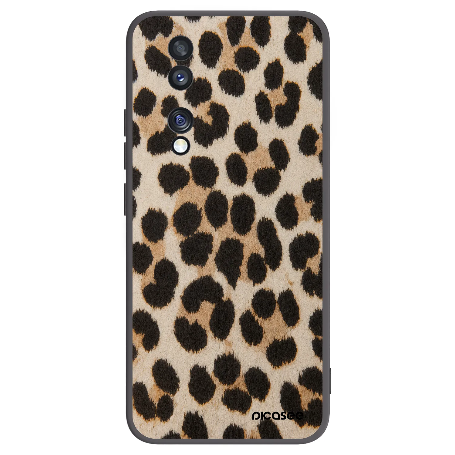 Picasee crna silikonska maskica za Honor 70 - Brown Tiger