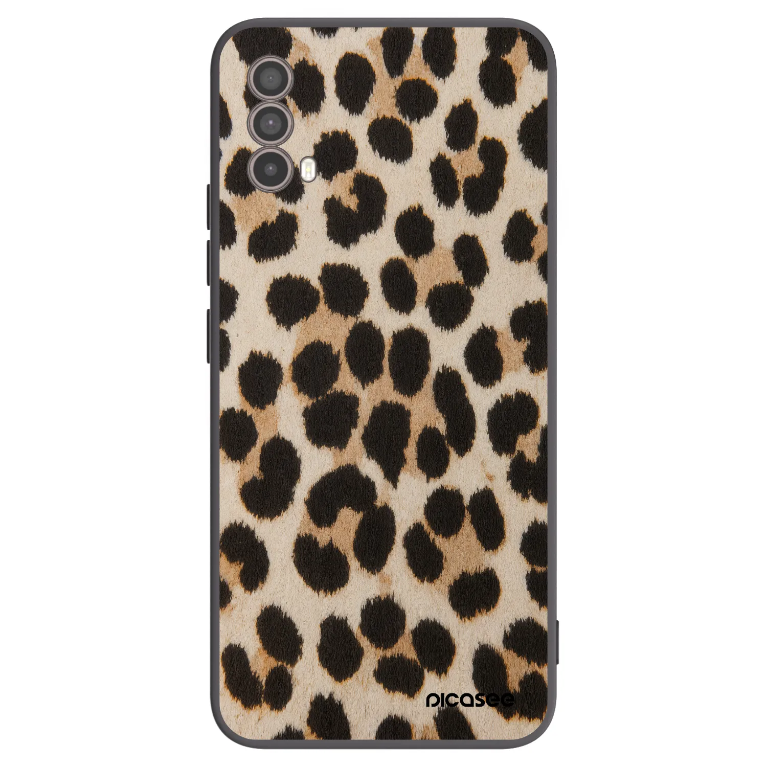Picasee crna silikonska maskica za Motorola Moto E40 - Brown Tiger