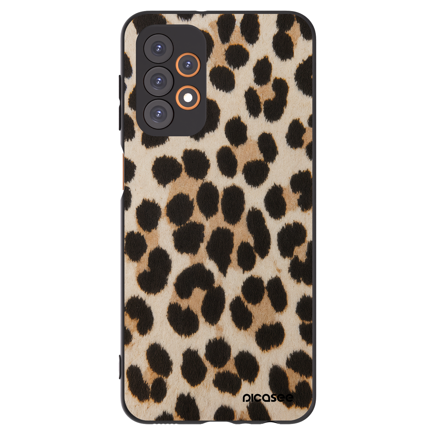 Picasee crna silikonska maskica za Samsung Galaxy A23 A236B 5G - Brown Tiger