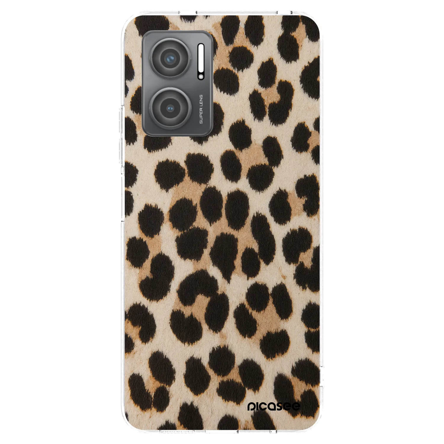 Picasee silikonska prozirna maskica za Xiaomi Redmi 10 5G - Brown Tiger
