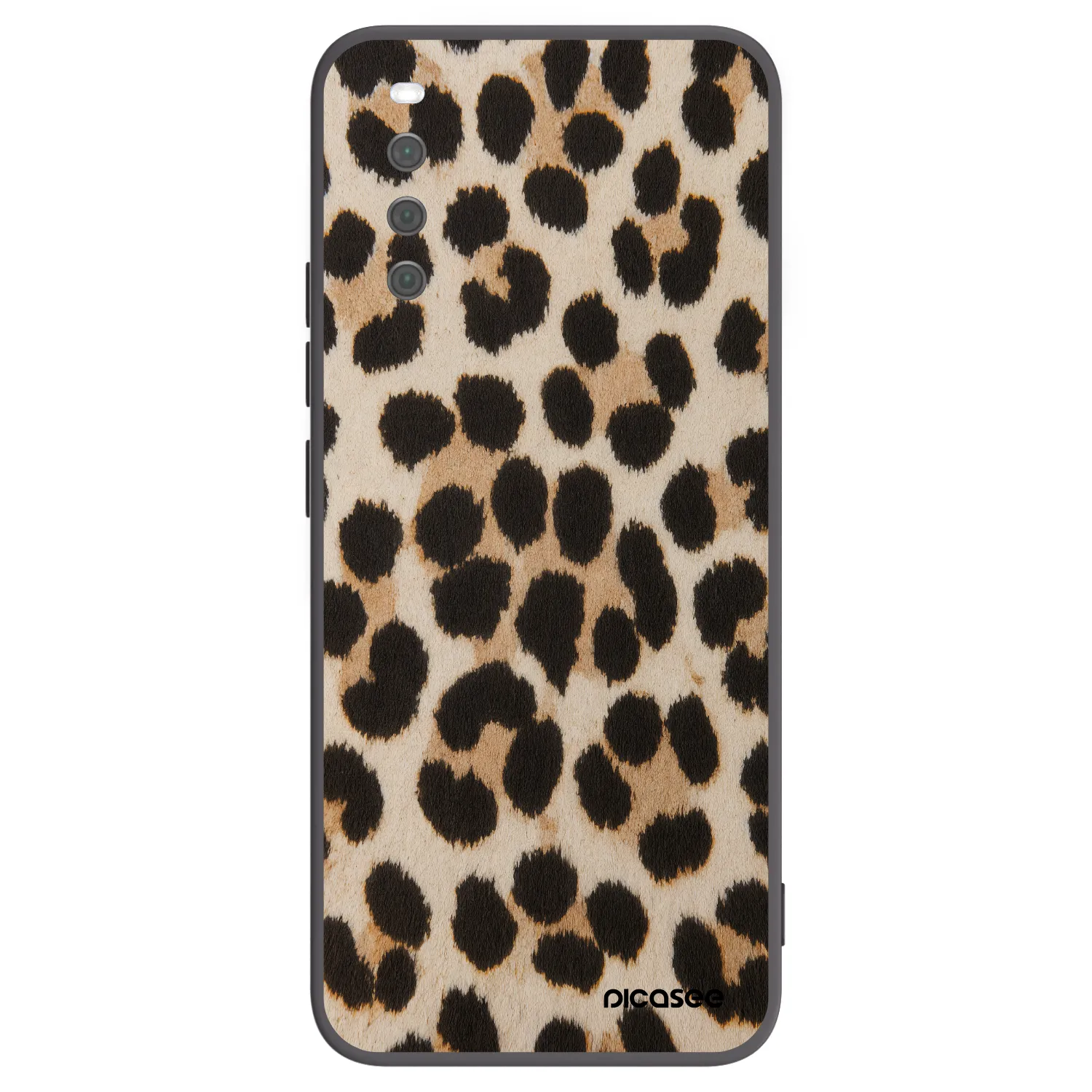 Picasee crna silikonska maskica za Sony Xperia 10 III - Brown Tiger