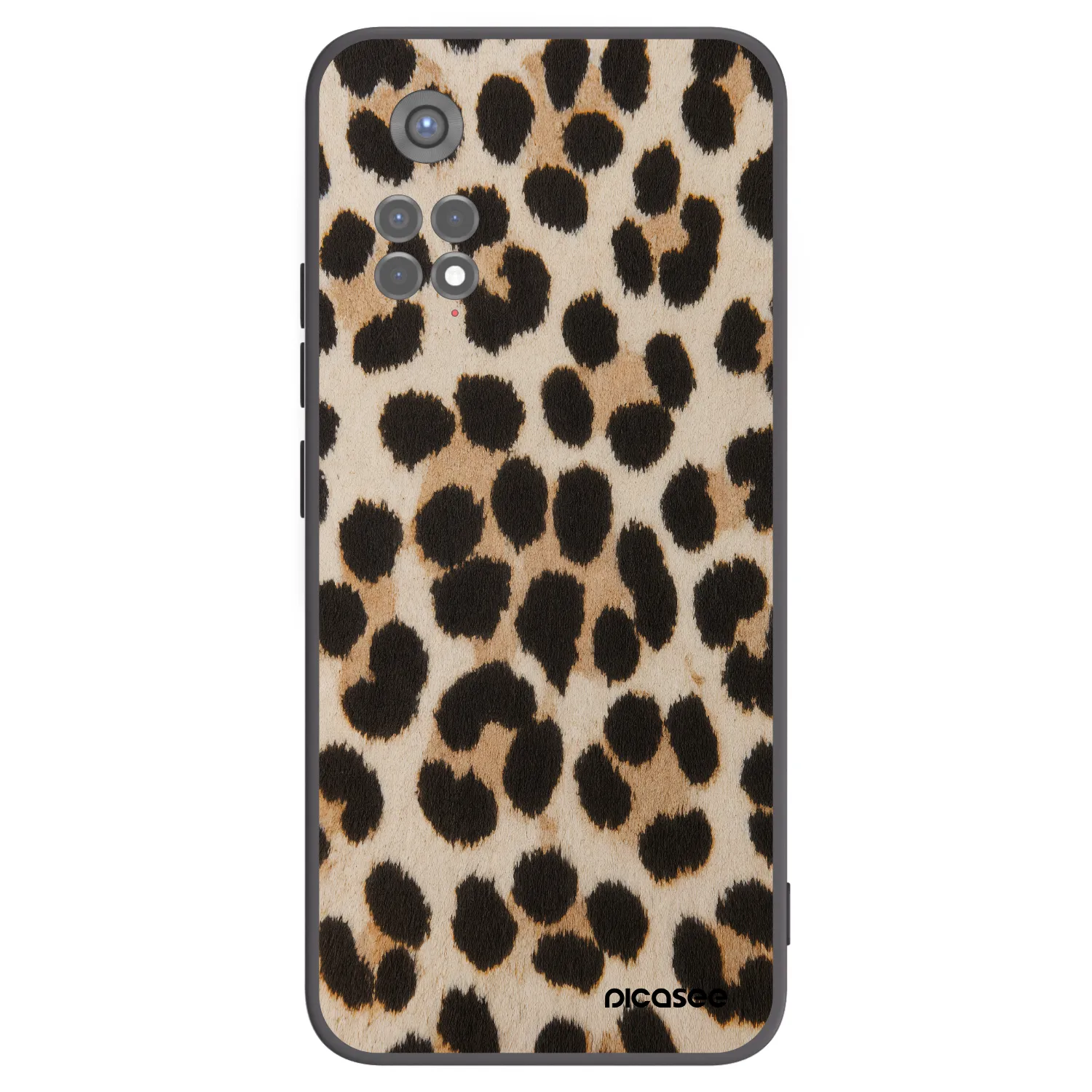 Picasee crna silikonska maskica za Xiaomi Redmi Note 11S 5G - Brown Tiger