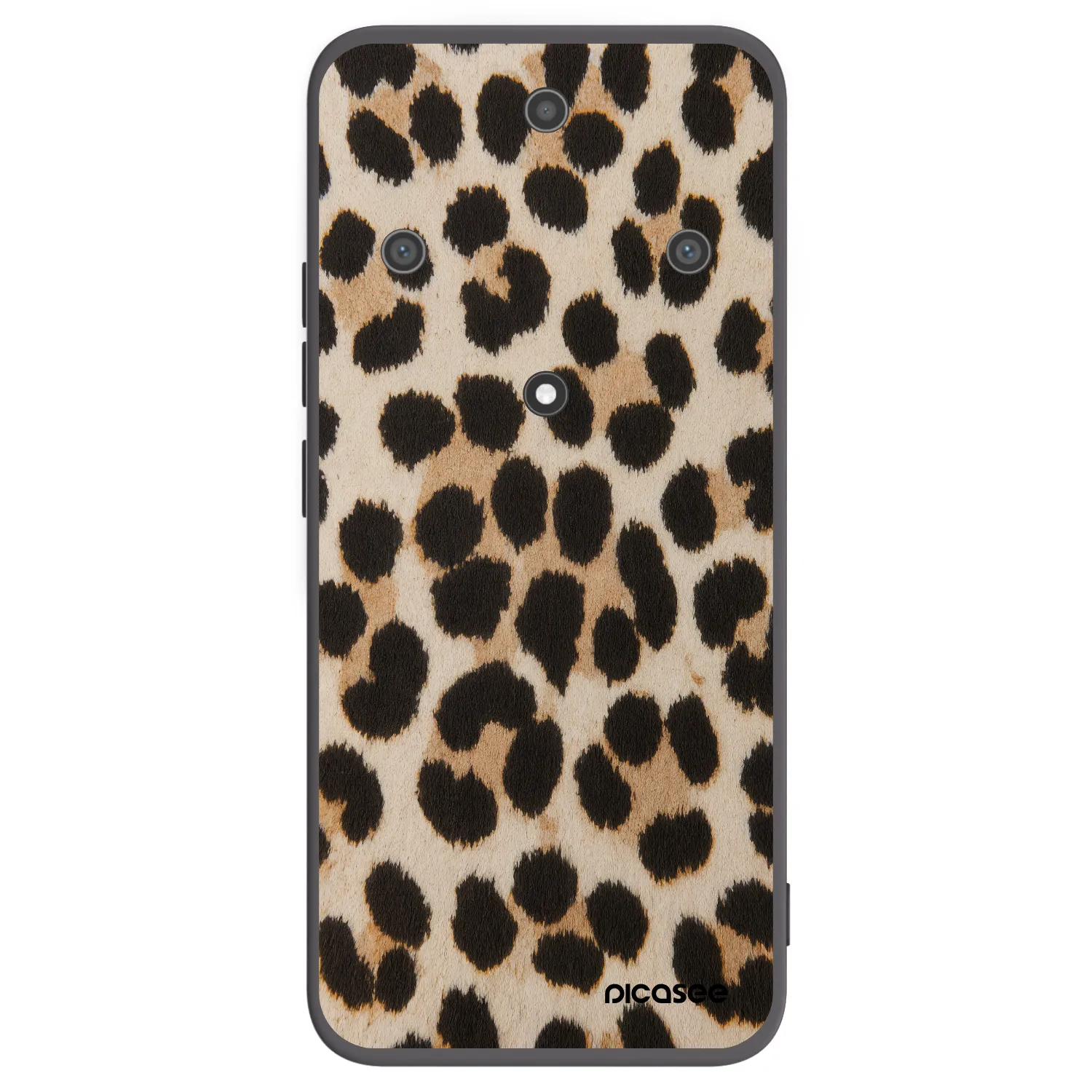 Picasee crna silikonska maskica za Honor Magic5 Lite 5G - Brown Tiger