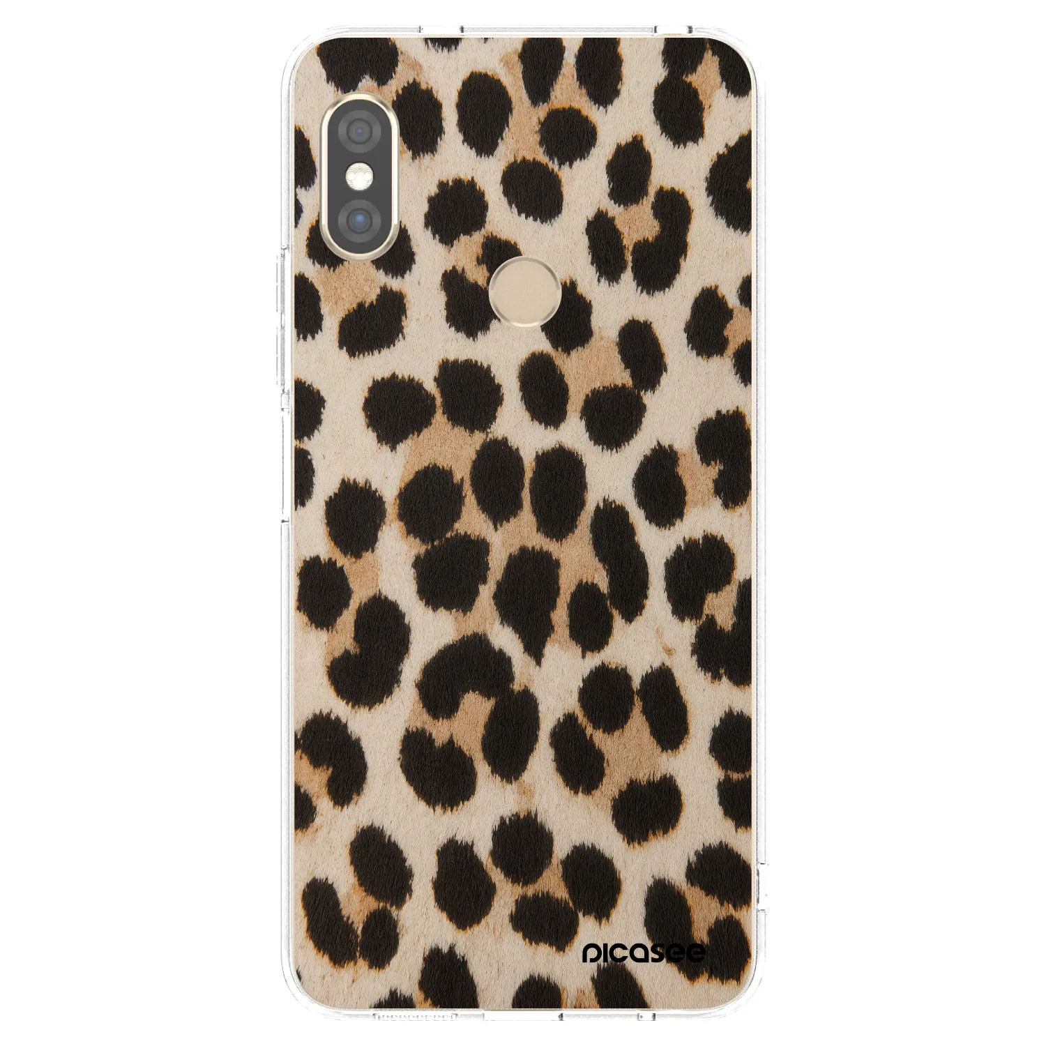 Picasee silikonska prozirna maskica za Xiaomi Redmi Note 5 Global - Brown Tiger